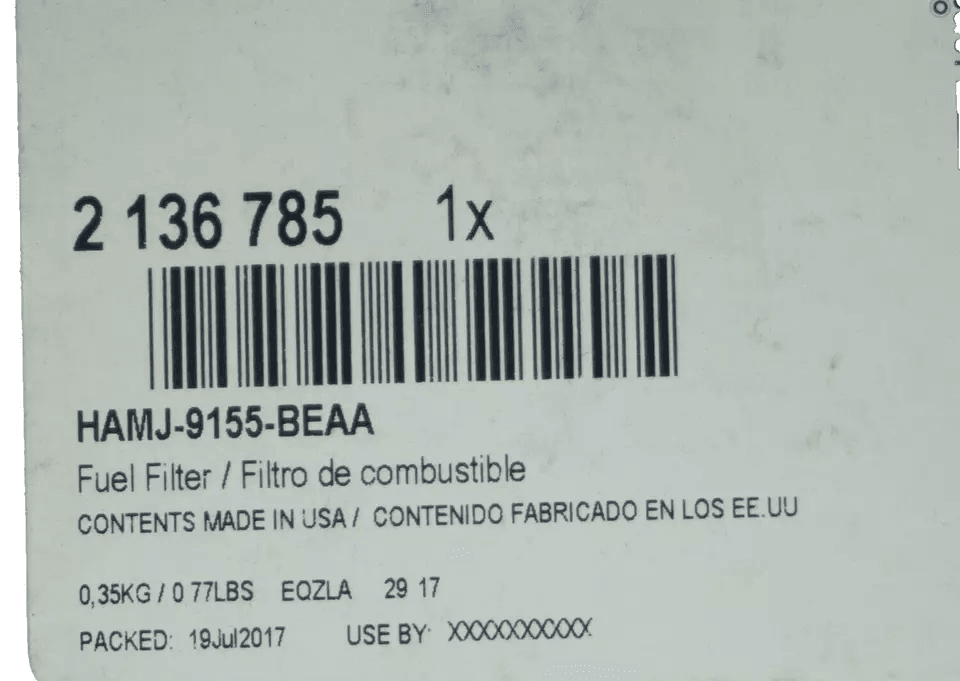 Omnicraft Fuel Filter for LTI TX 2.4 Diesel 2002