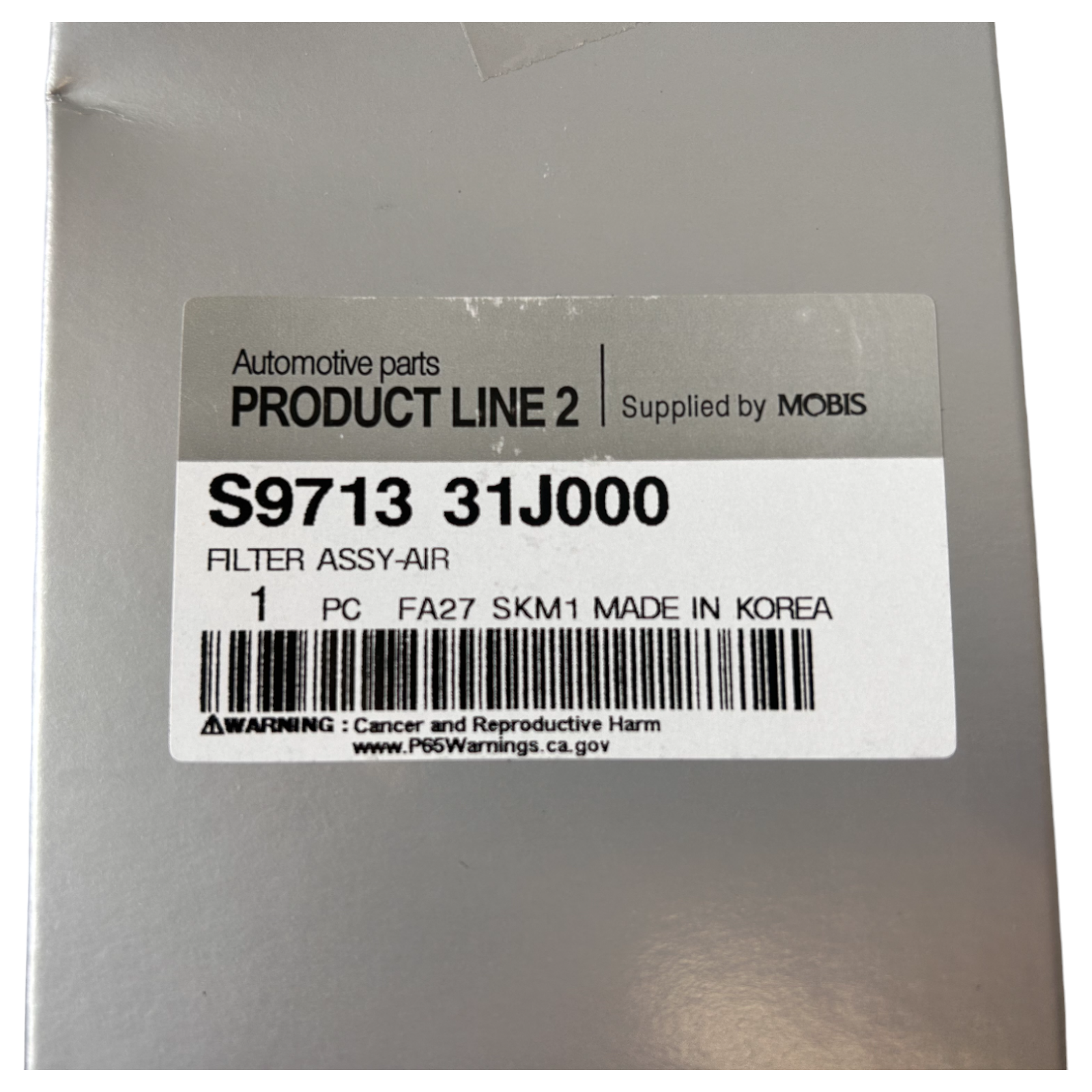 Hyundai OEM / KIA 5th Year Service Kit