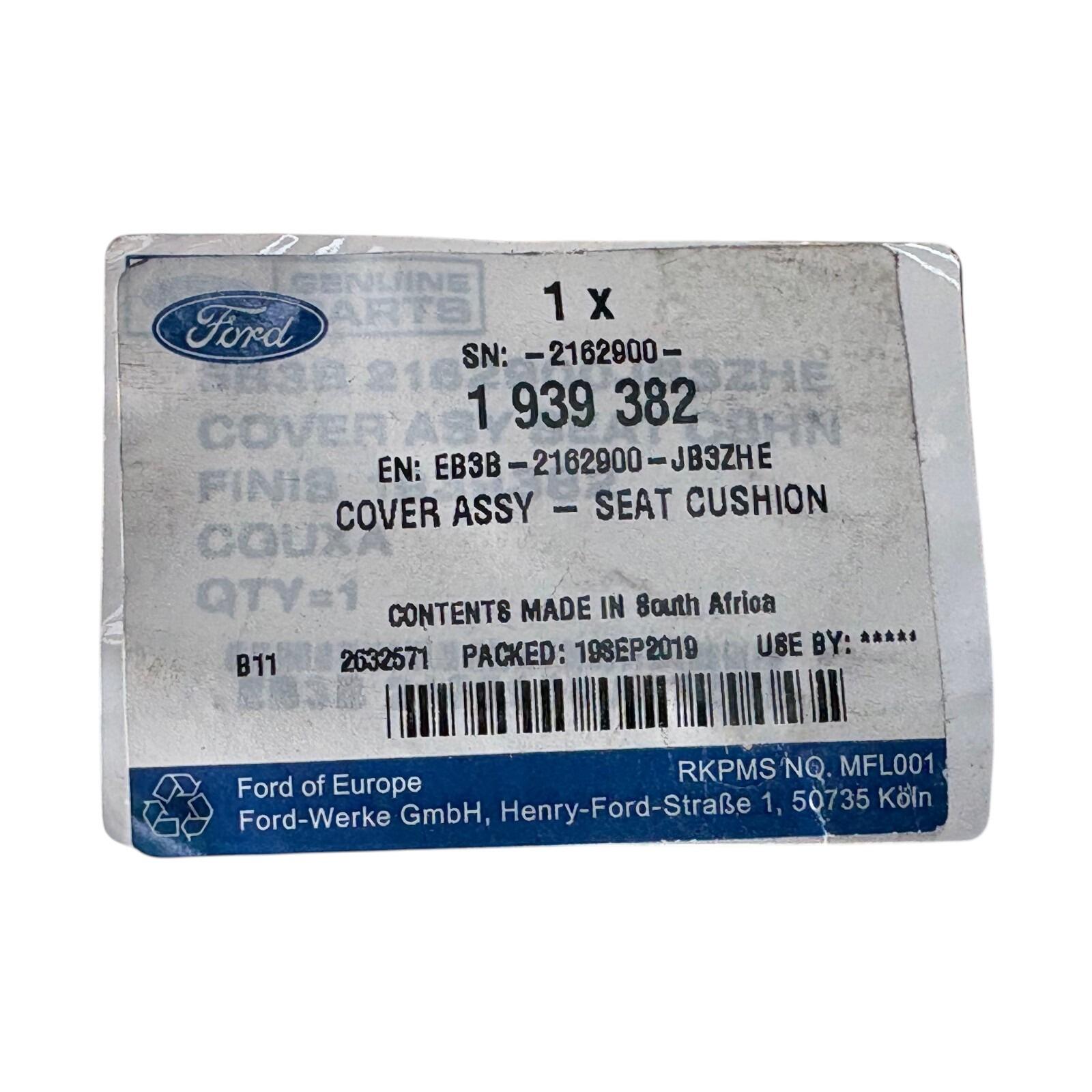 Authentic Ford Ranger (TKE) RHD RH OS Front Seat Cushion Cover (1939382)
