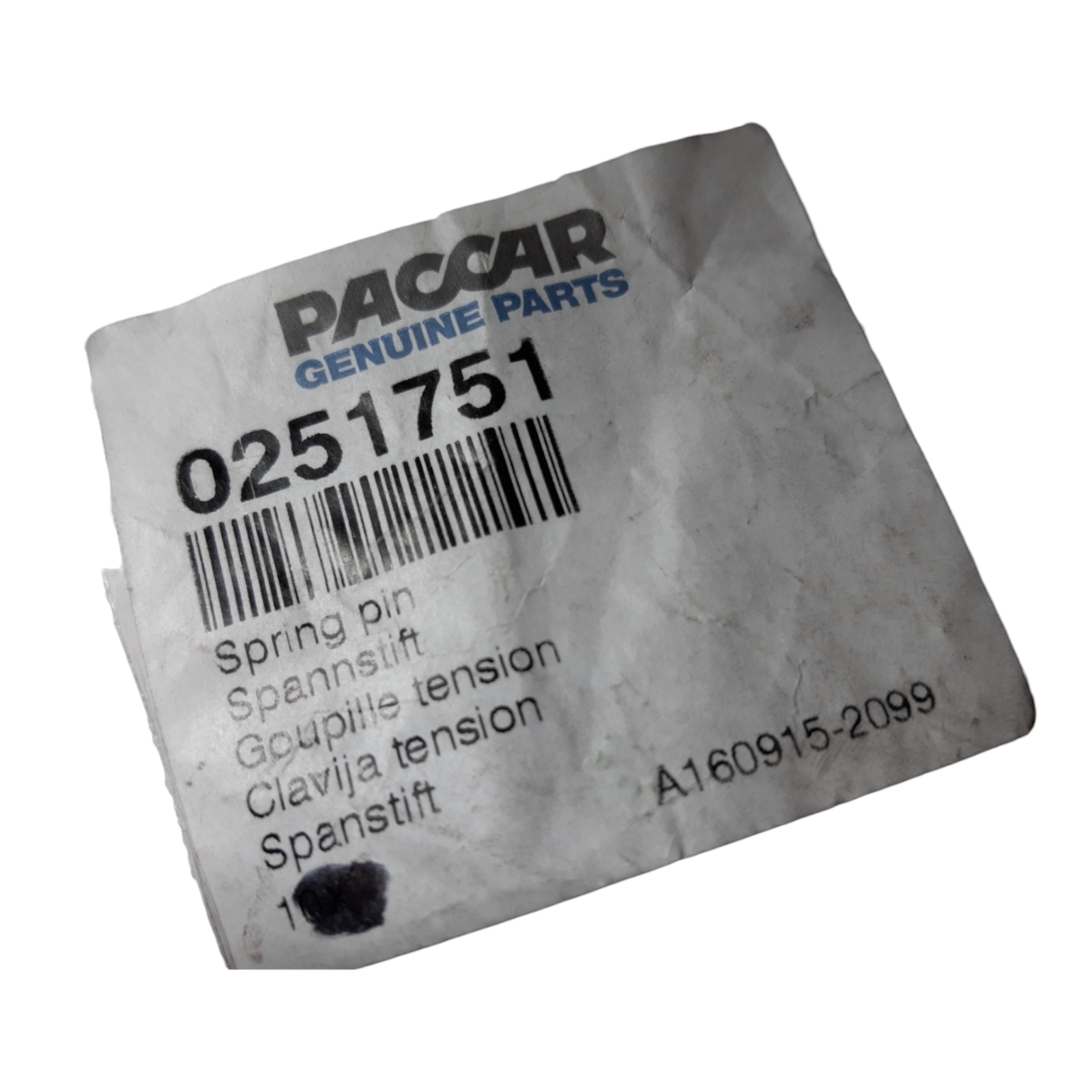 DAF OEM Paccar Spring Pin