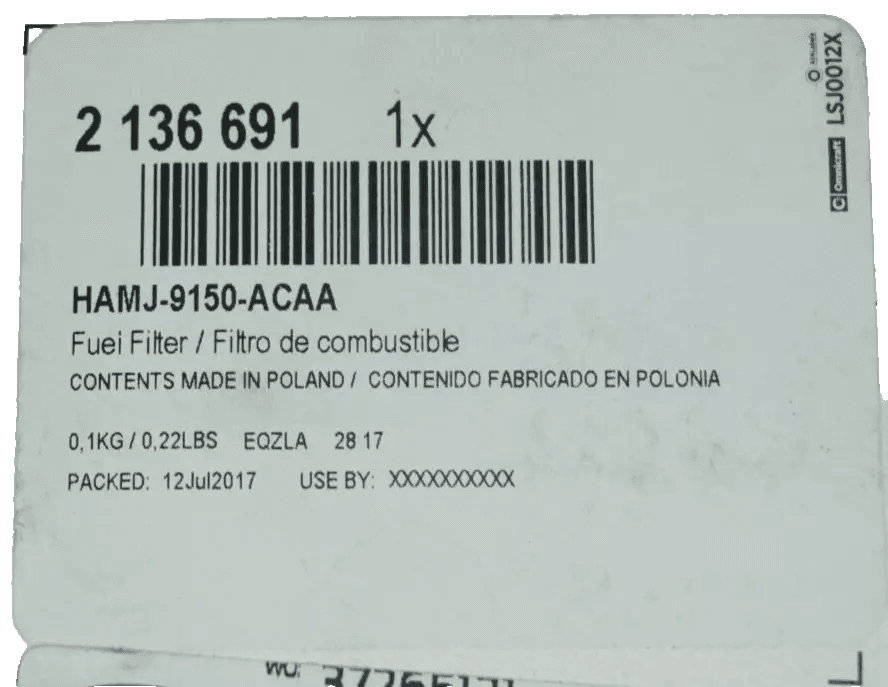 Omnicraft Fuel Filter For VAUXHALL ZAFIRA Mk 2 1.9 D
