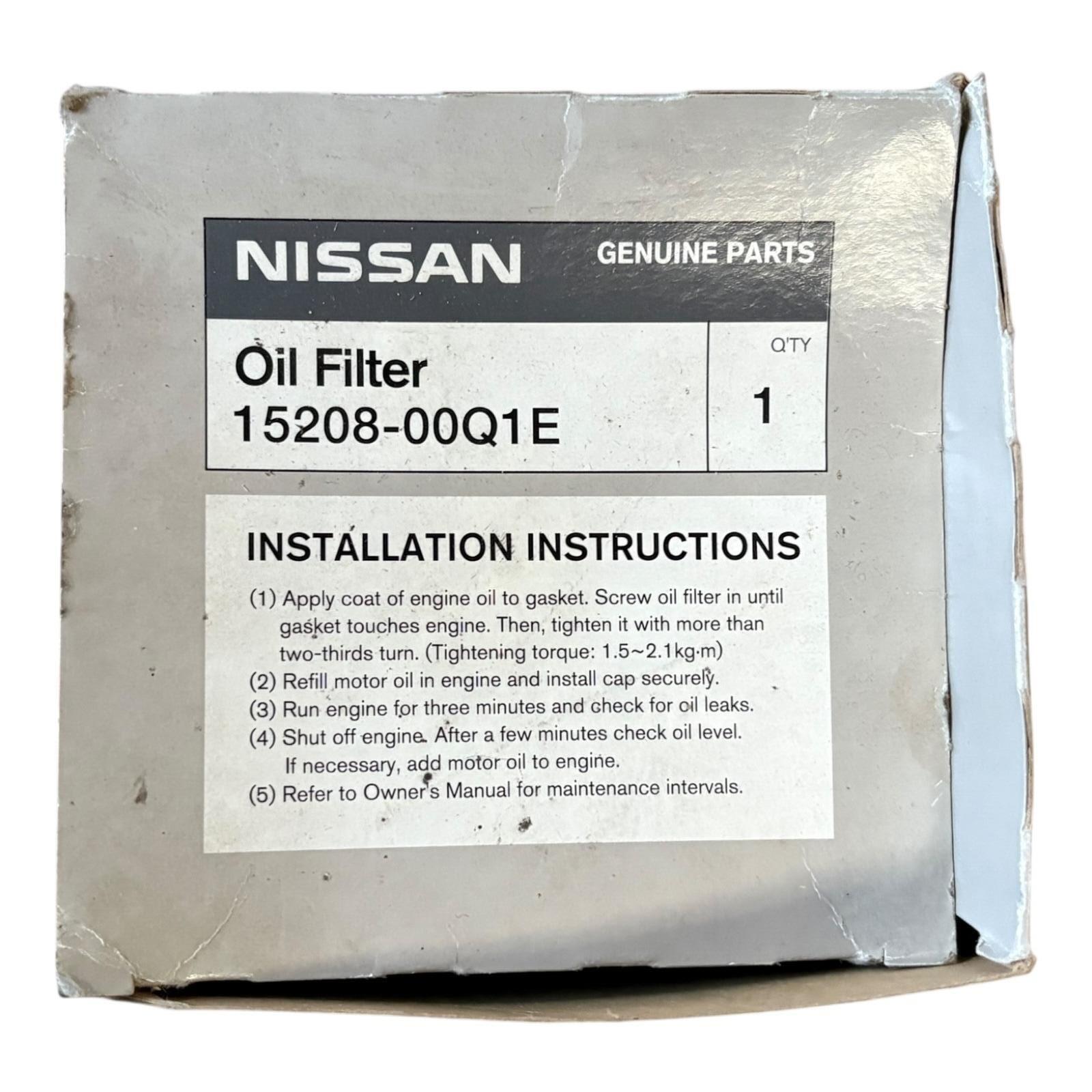 Nissan original Micra Qashqai X-Trail Oil filter assembly part number 1520800Q1E