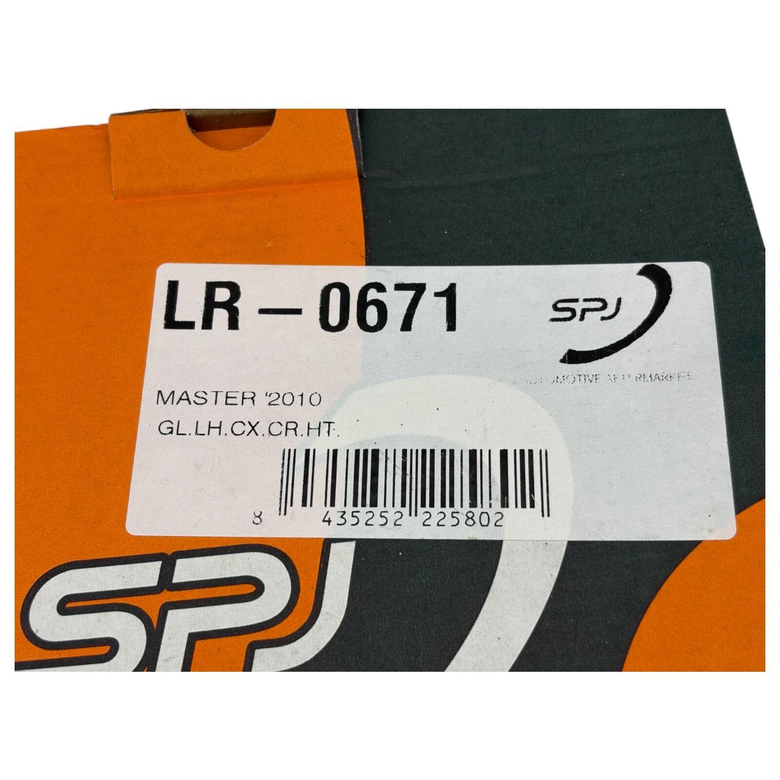 SPJ LH NS Upper wing mirror glass (convex) Master part LR0671