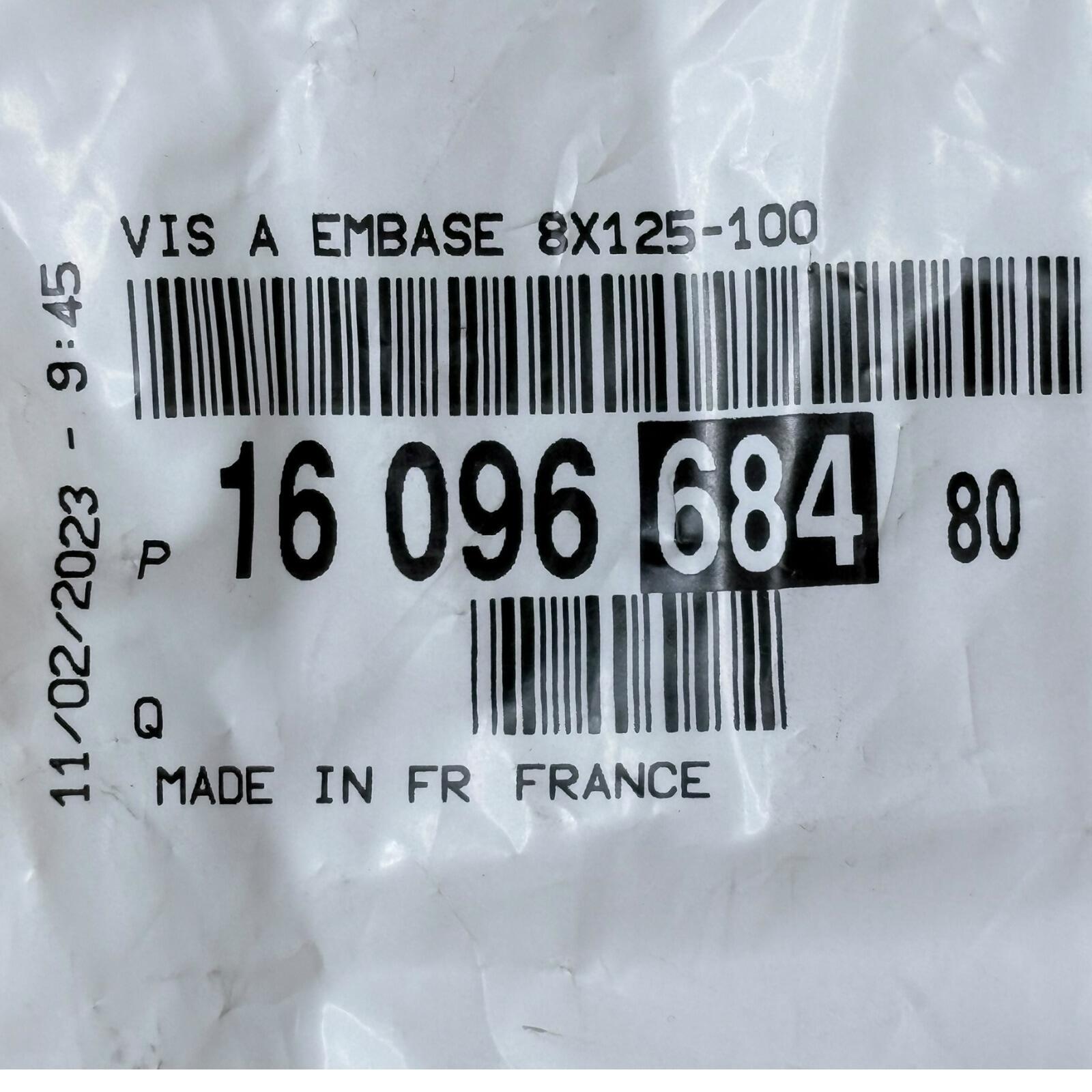 PSA Citroen Peugeot Flanged Screw 8x25-100 product image 1609668480