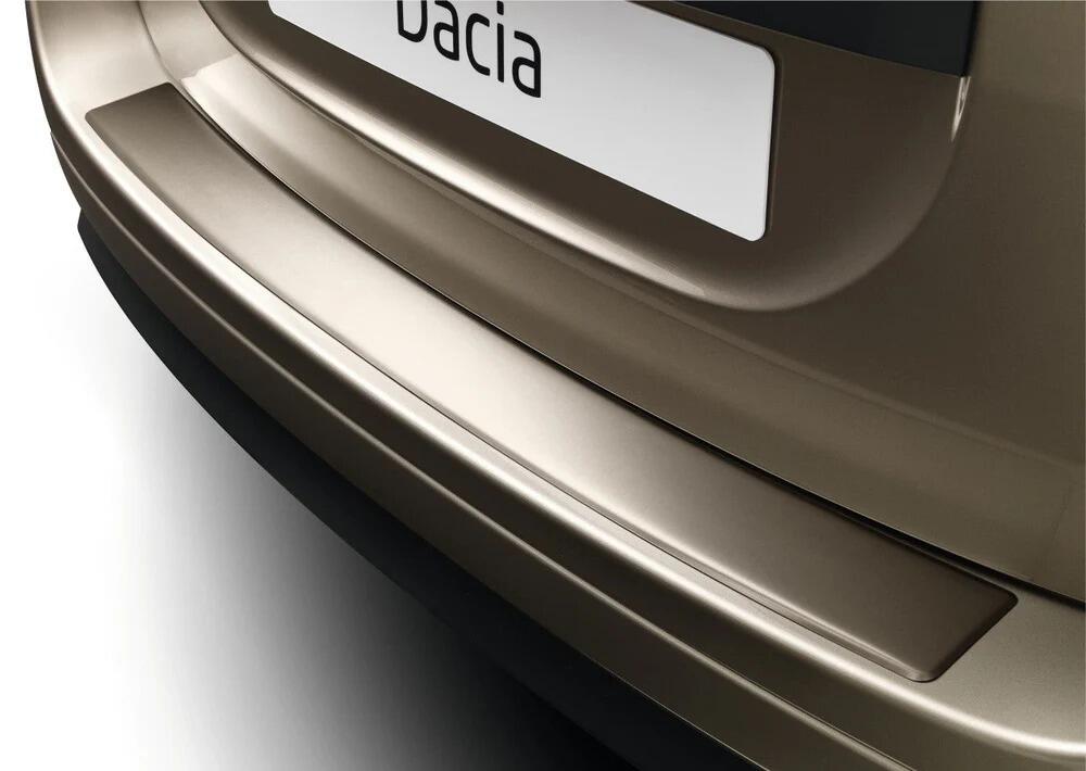 Genuine Dacia Logan Rear bumper lip protector (brushed chrome)