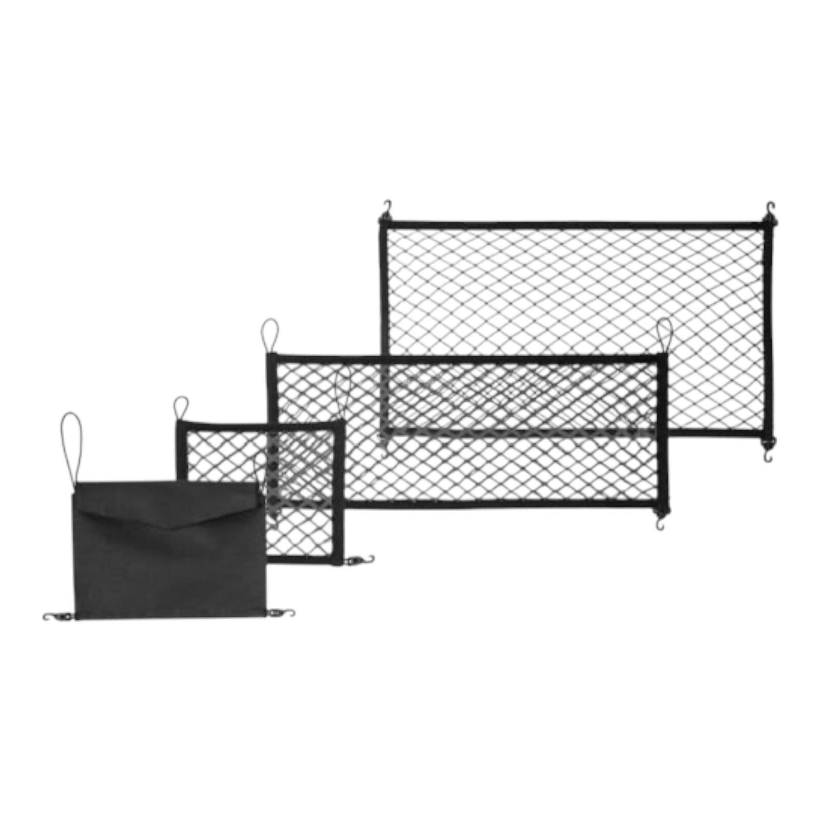 Genuine Skoda Fabia Boot/Luggage Compartment Netting System (grey) — part number 6VE065110
