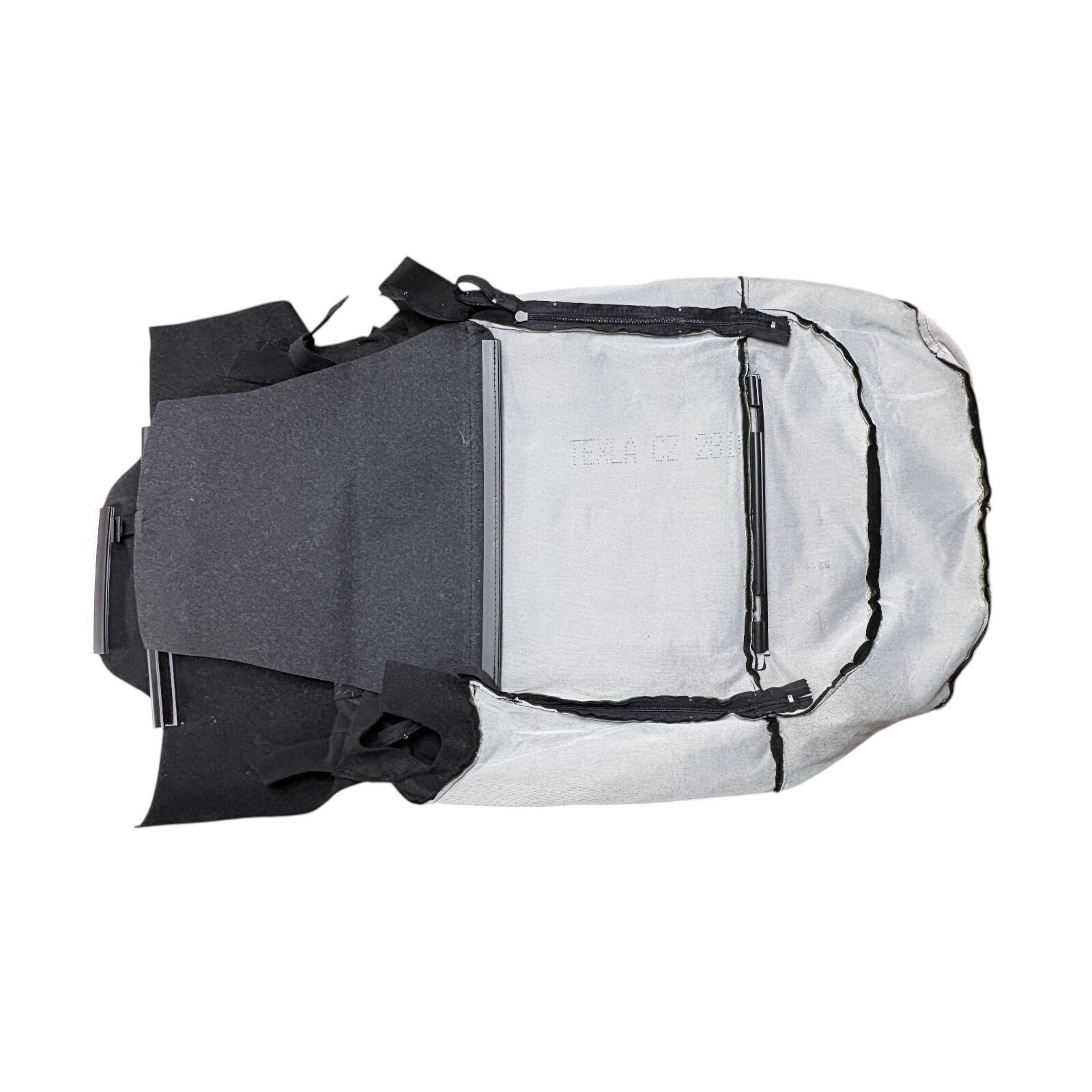 Direct-fit Nissan Juke (F15E) RH OS Front seat Back Cover (black) — part number 876201KU6C
