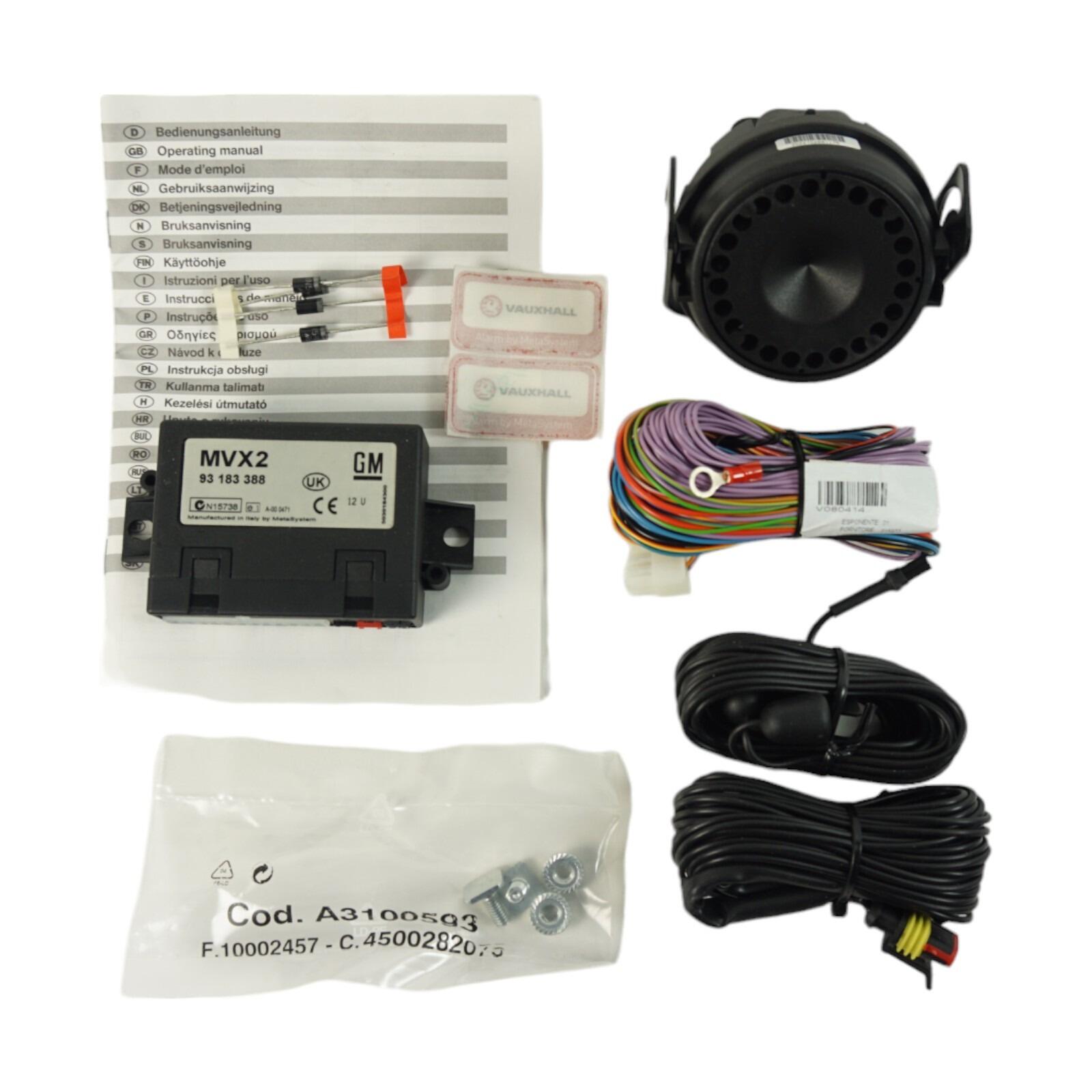 Genuine Vauxhall Alarm kit