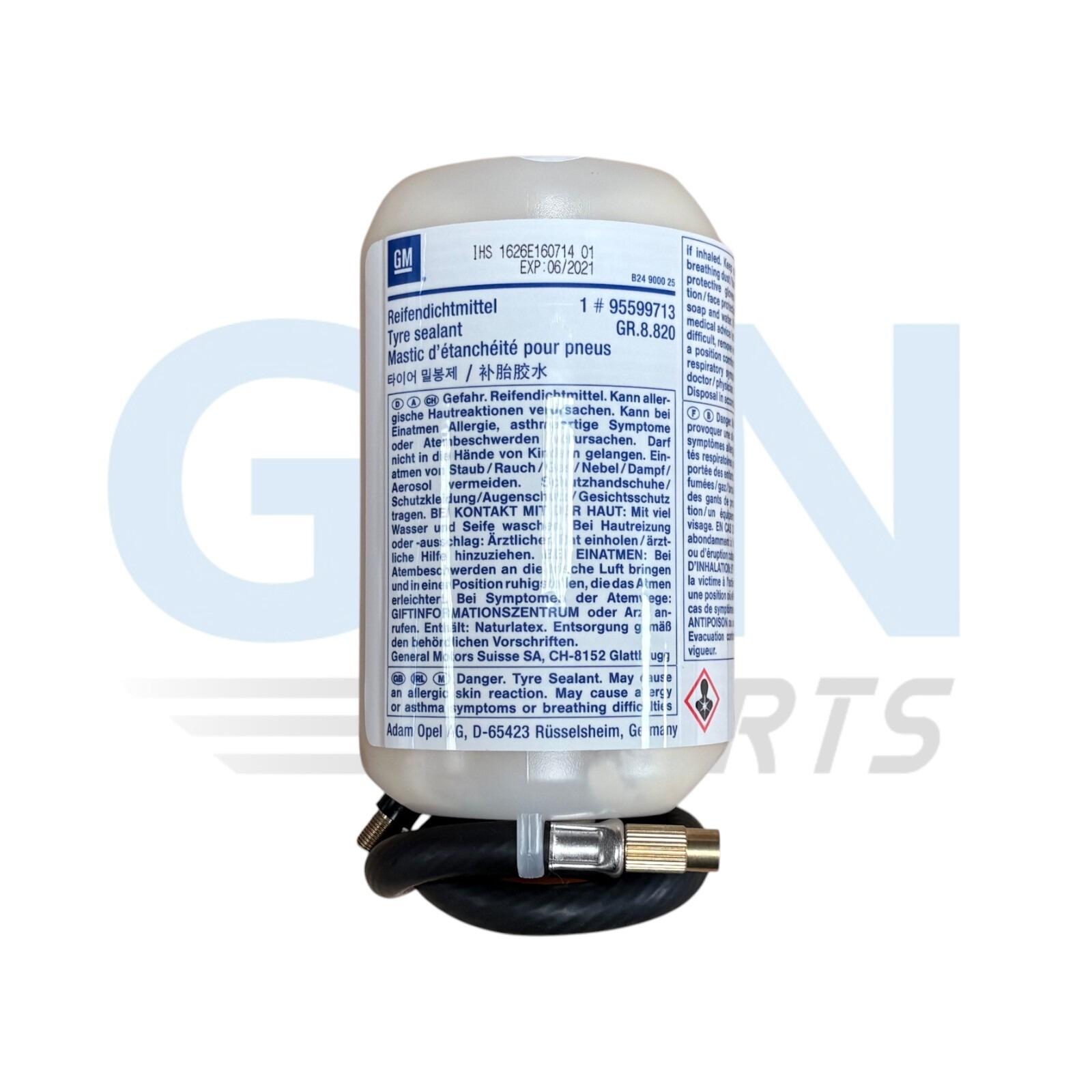 Genuine Vauxhall Corsa D Vivaro B Tyre Repair Kit (Gunk Expired) close up view