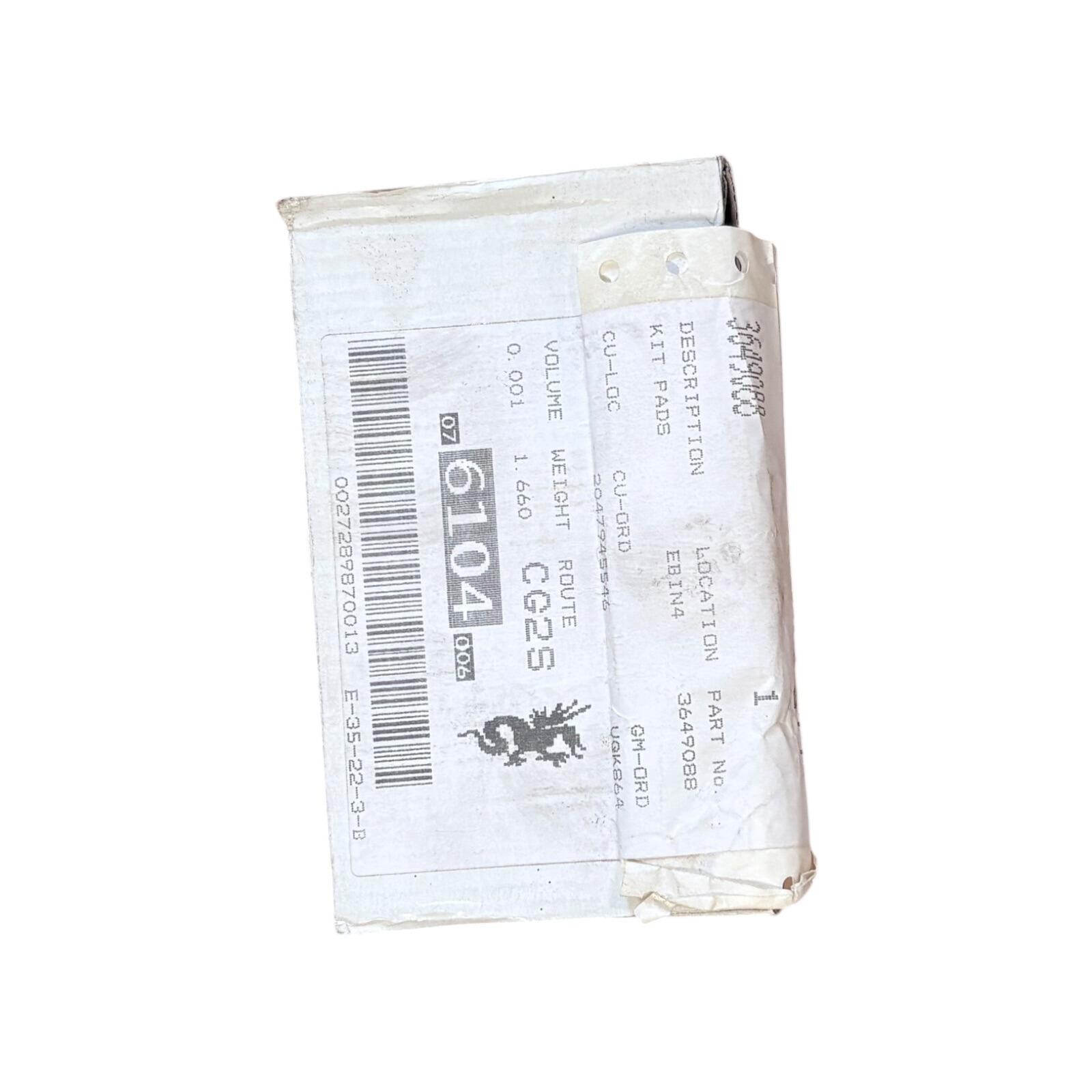 Genuine Vauxhall Crossland X Front Brake Pads — OEM-grade replacement — part number 3649088
