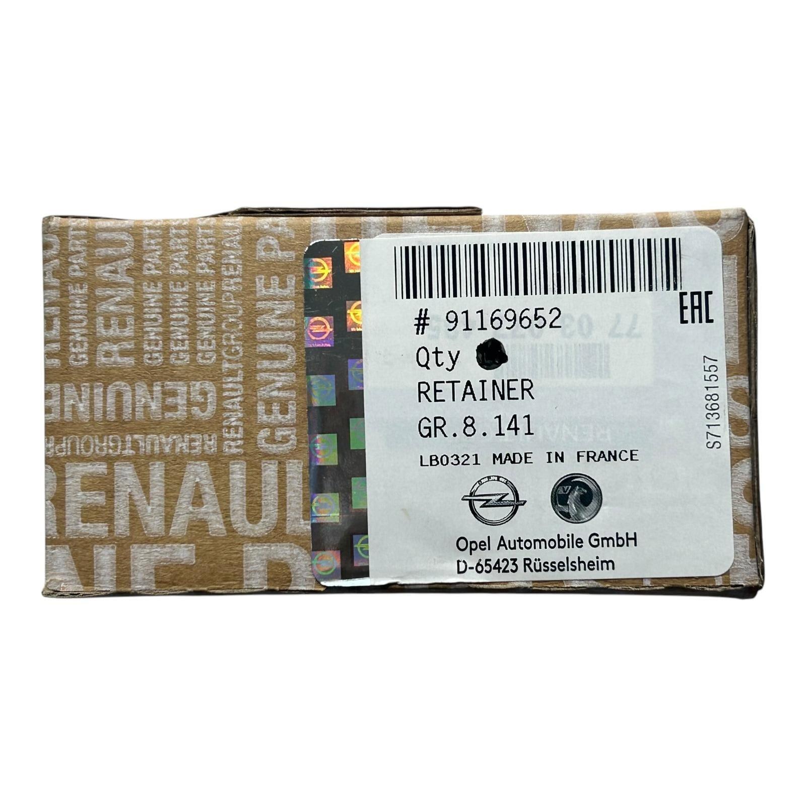OEM Front wheel splash guard retainer for Vauxhall vehicles