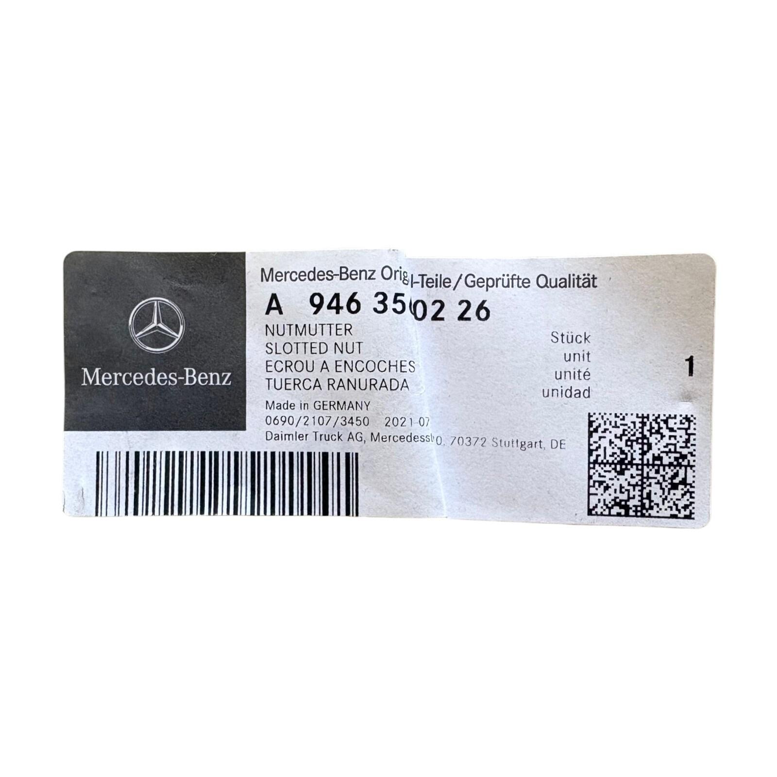 Genuine Mercedes Truck Stub Axle Nut — original equipment quality, MPN A9463560226