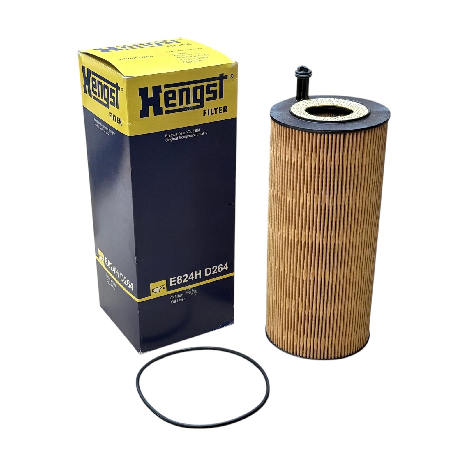 Hengst Oil Filter Fits Mercedes Actros Antos Arocs E824H D264 E824HD264