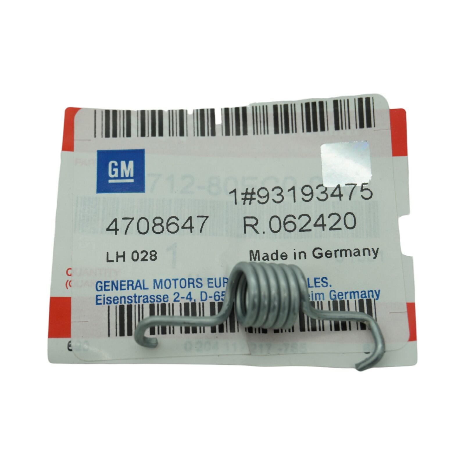 Genuine Vauxhall Agila LH (Nearside) Brake Shoe Spring replacement part