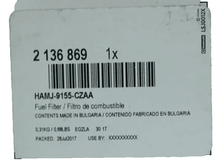 Omnicraft Fuel Filter for BMW 5 2.0 Diesel 2010-2014