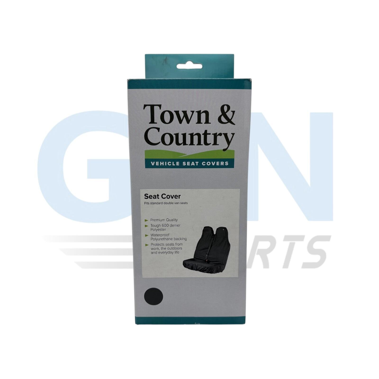 Town & Country Universal Van Standard Double Seat Cover (black) — quality aftermarket replacement — part number VBLKUN0265