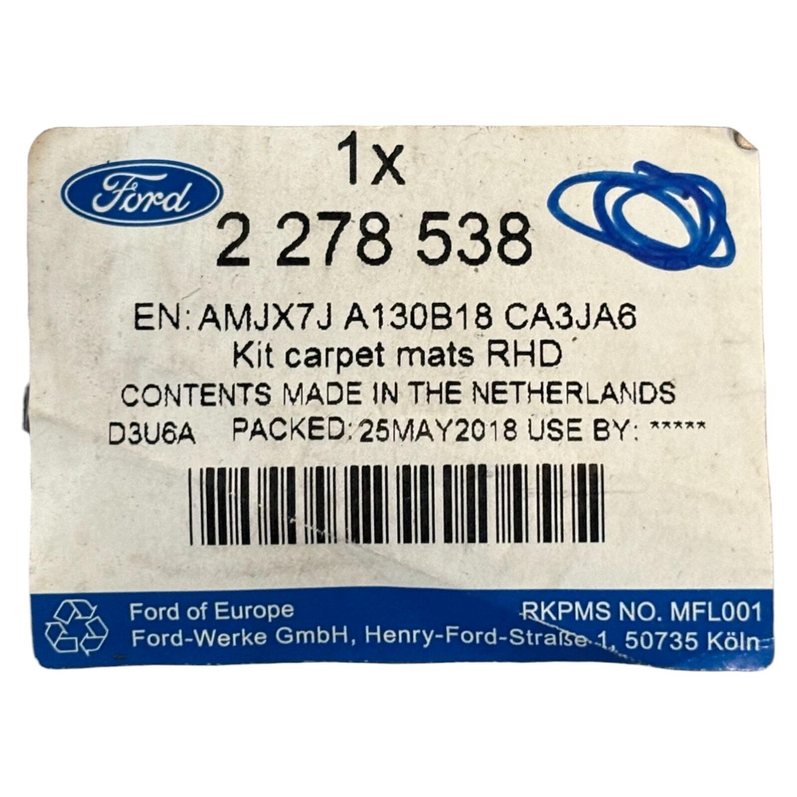 Direct-fit Ford Focus (CGE) Front Black Mat 2367747 — part number 2278538