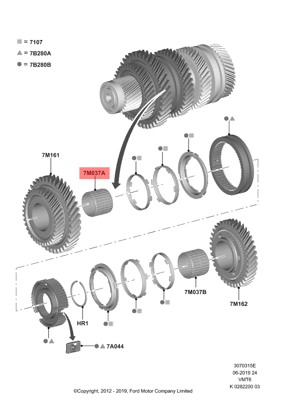 Ford 1st Gear Needle Bearing Assembly product image