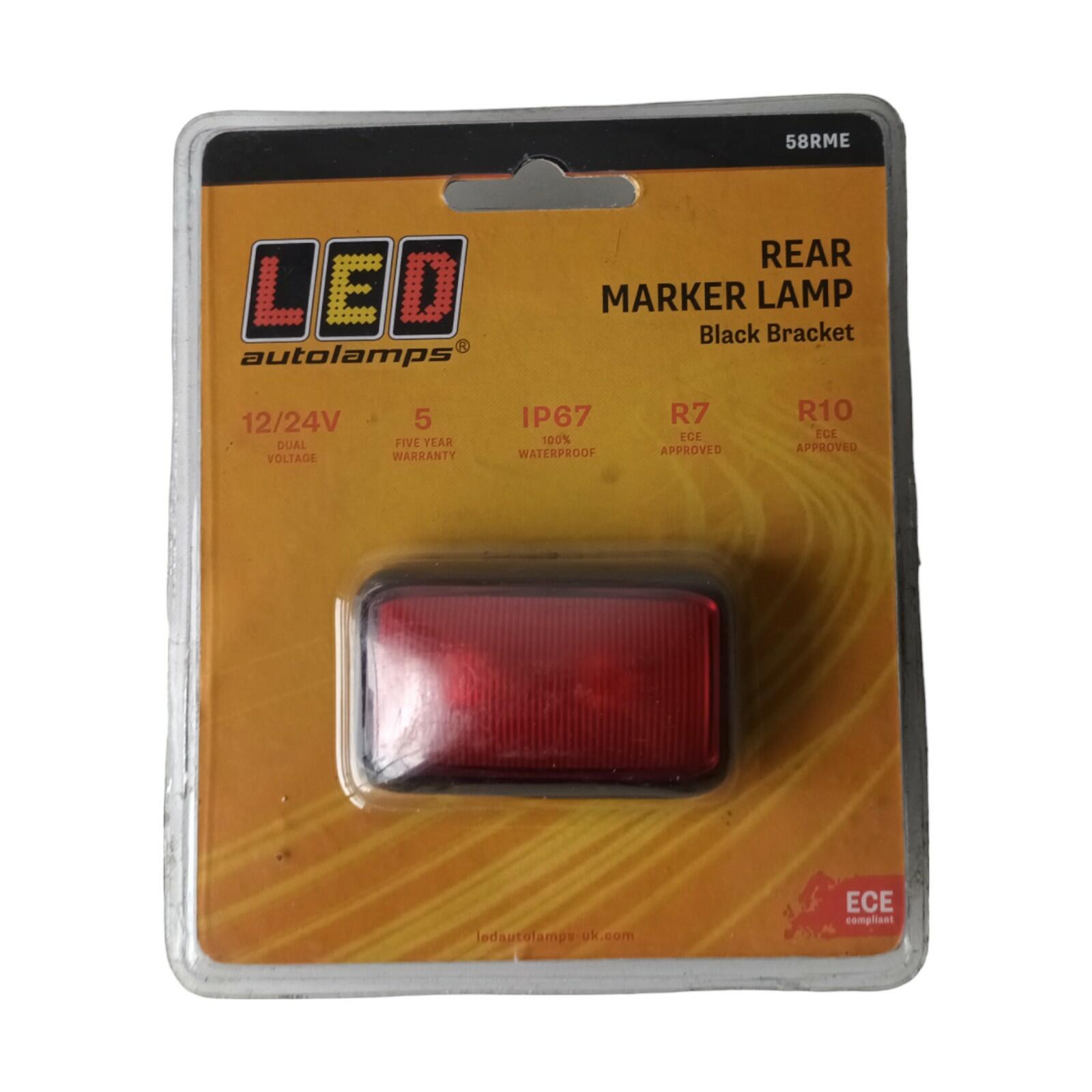 LED Autolamps 12V/24V RED REAR MARKER POSITION LAMP/LIGHT