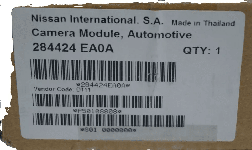 Genuine Nissan Rear view camera assembly replacement part