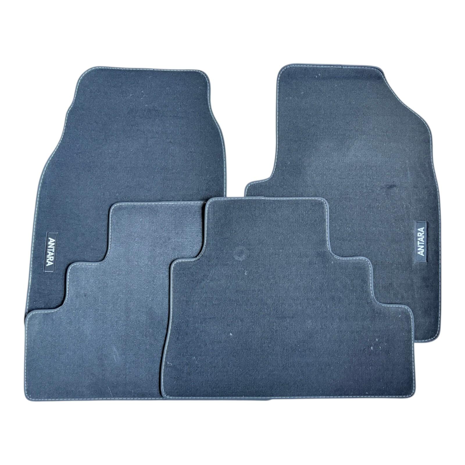 Genuine Vauxhall Antara Velour Mat Set (black) Logo — part number 0050192