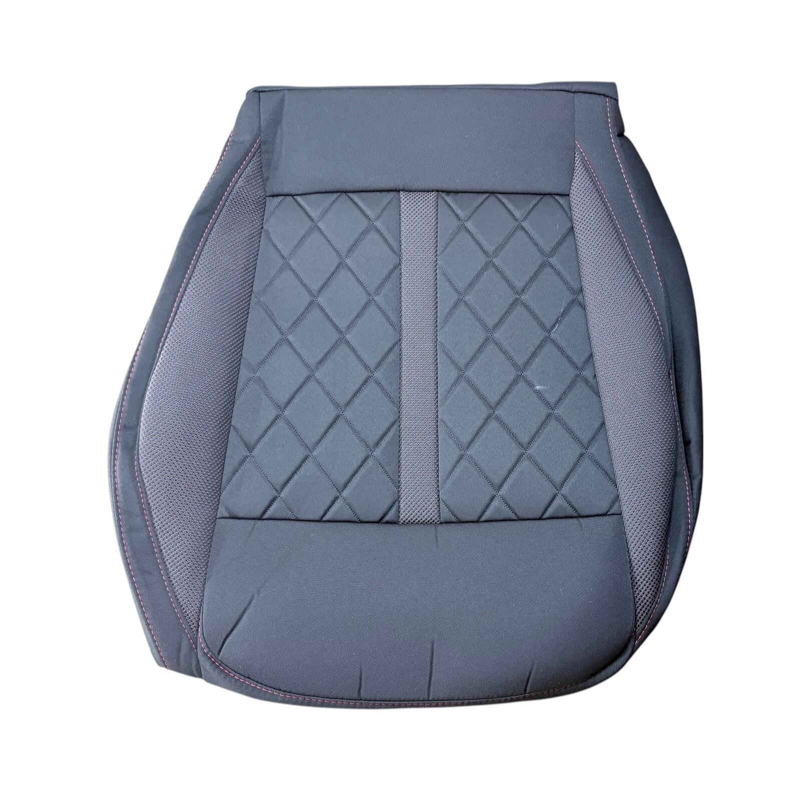 Genuine Skoda Octavia RS Seat Cushion Cover (black/tomato red) — part number 5E3881405LVLJ