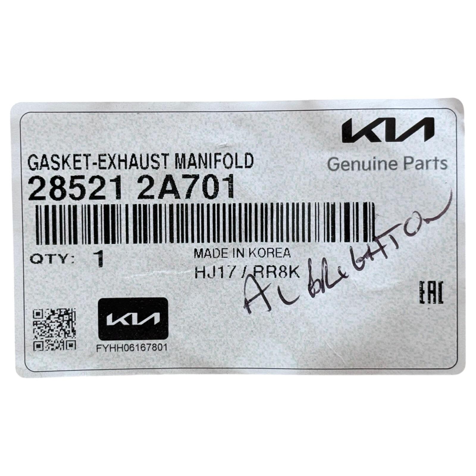 Direct-fit KIA / Hyundai Exhaust Manifold Gasket — part number 285212A701