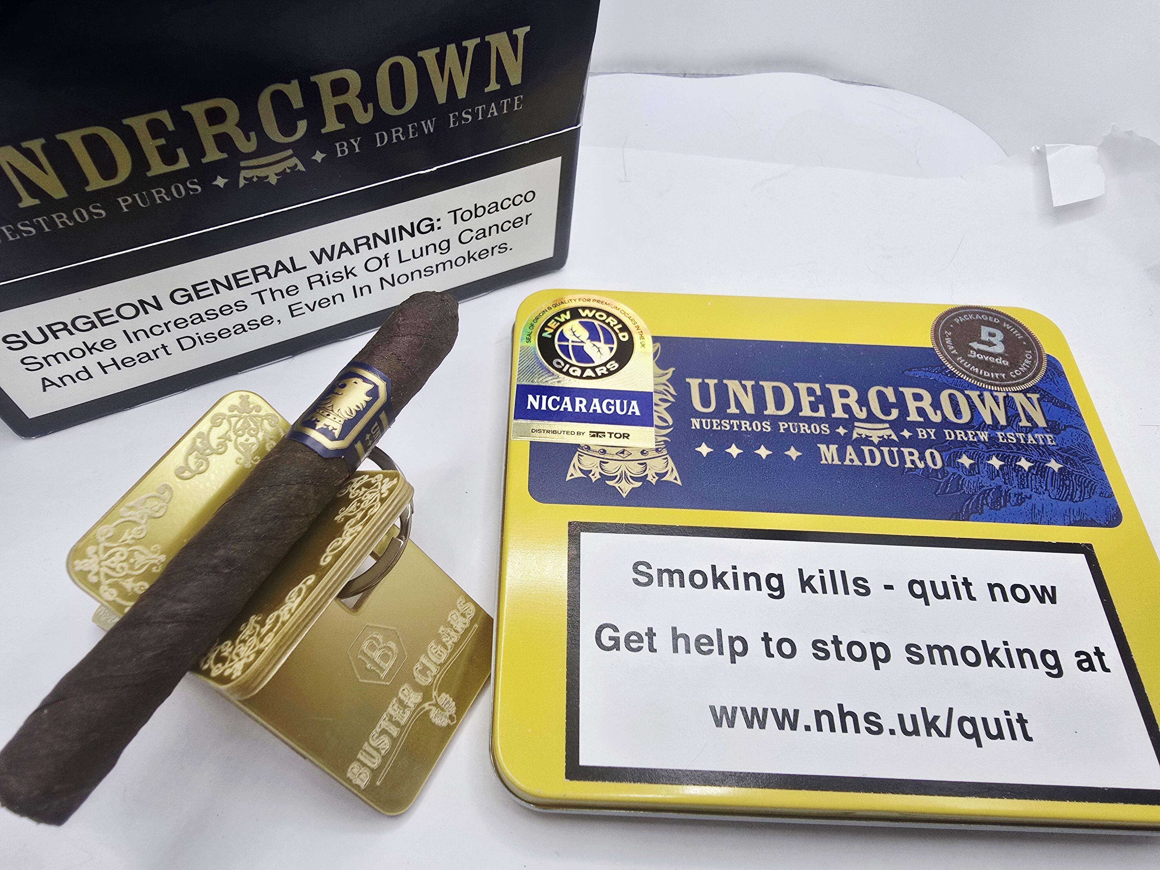 Drew Estate Undercrown Maduro Coronet | Tin of 10 cigars | Buster Cigars Pic1
