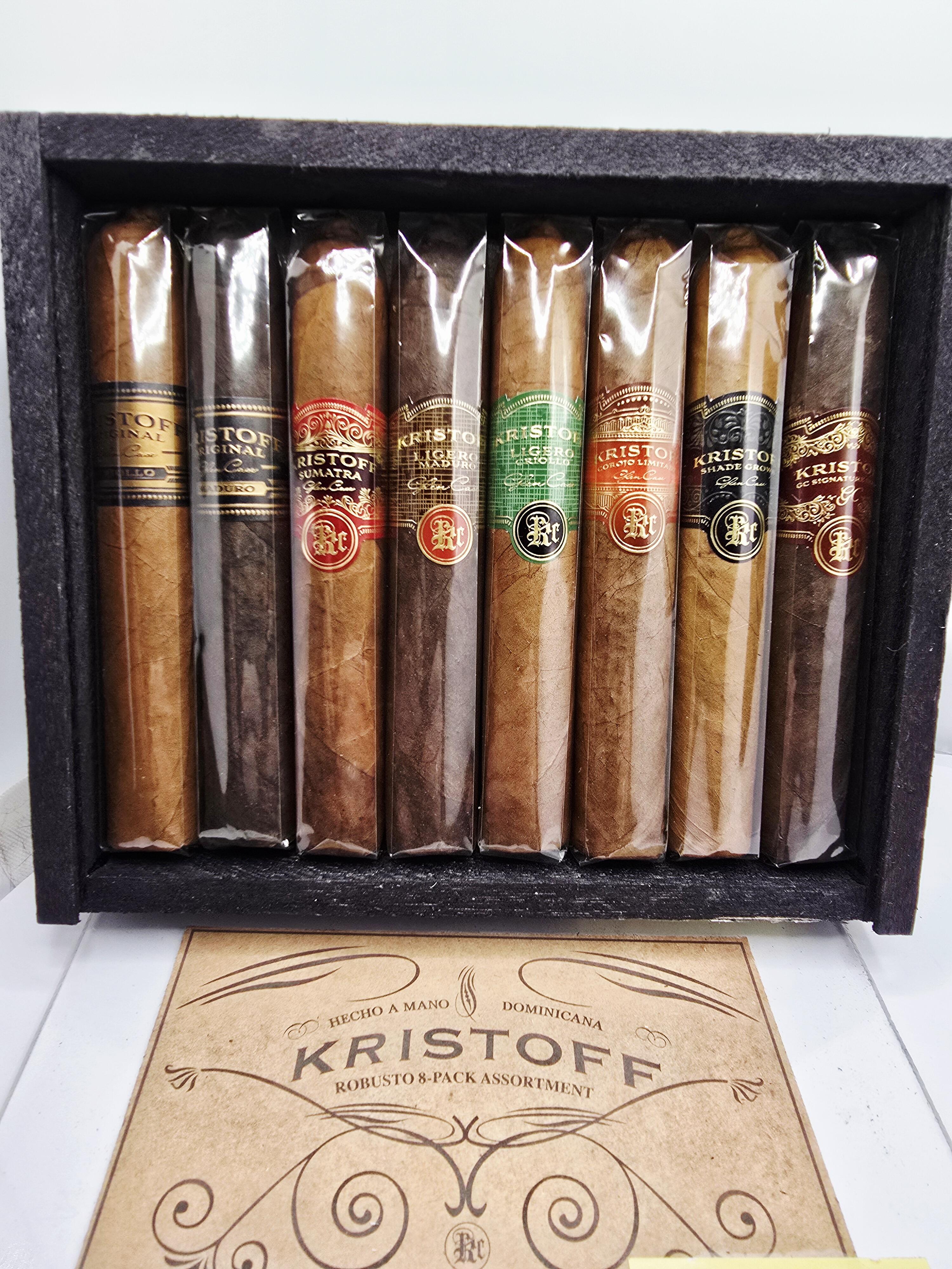 Kristoff Robusto Gift Box Sampler of 8 Dominican Cigars