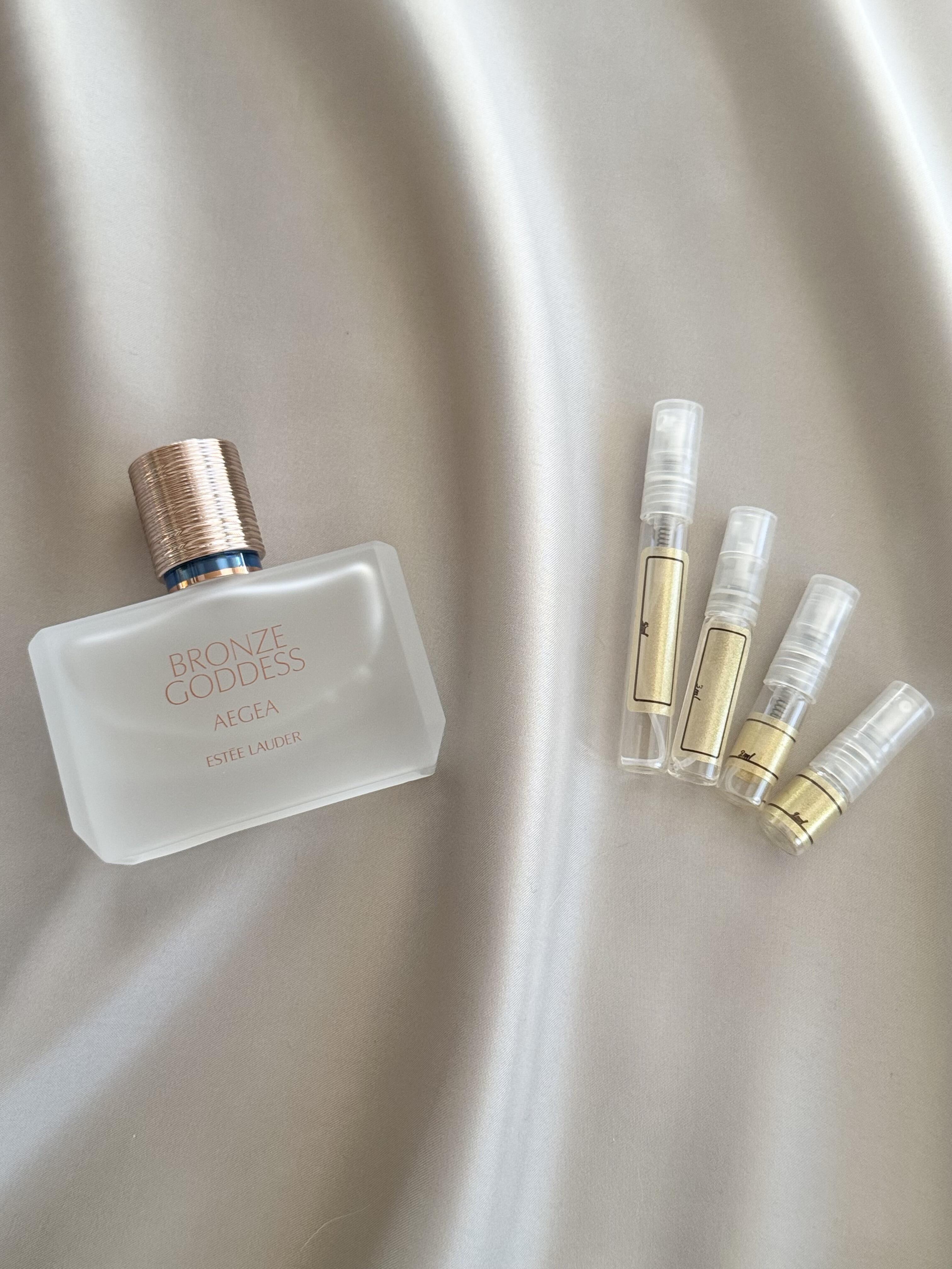 Estée Lauder Bronze Goddess Aegea with sample bottles
