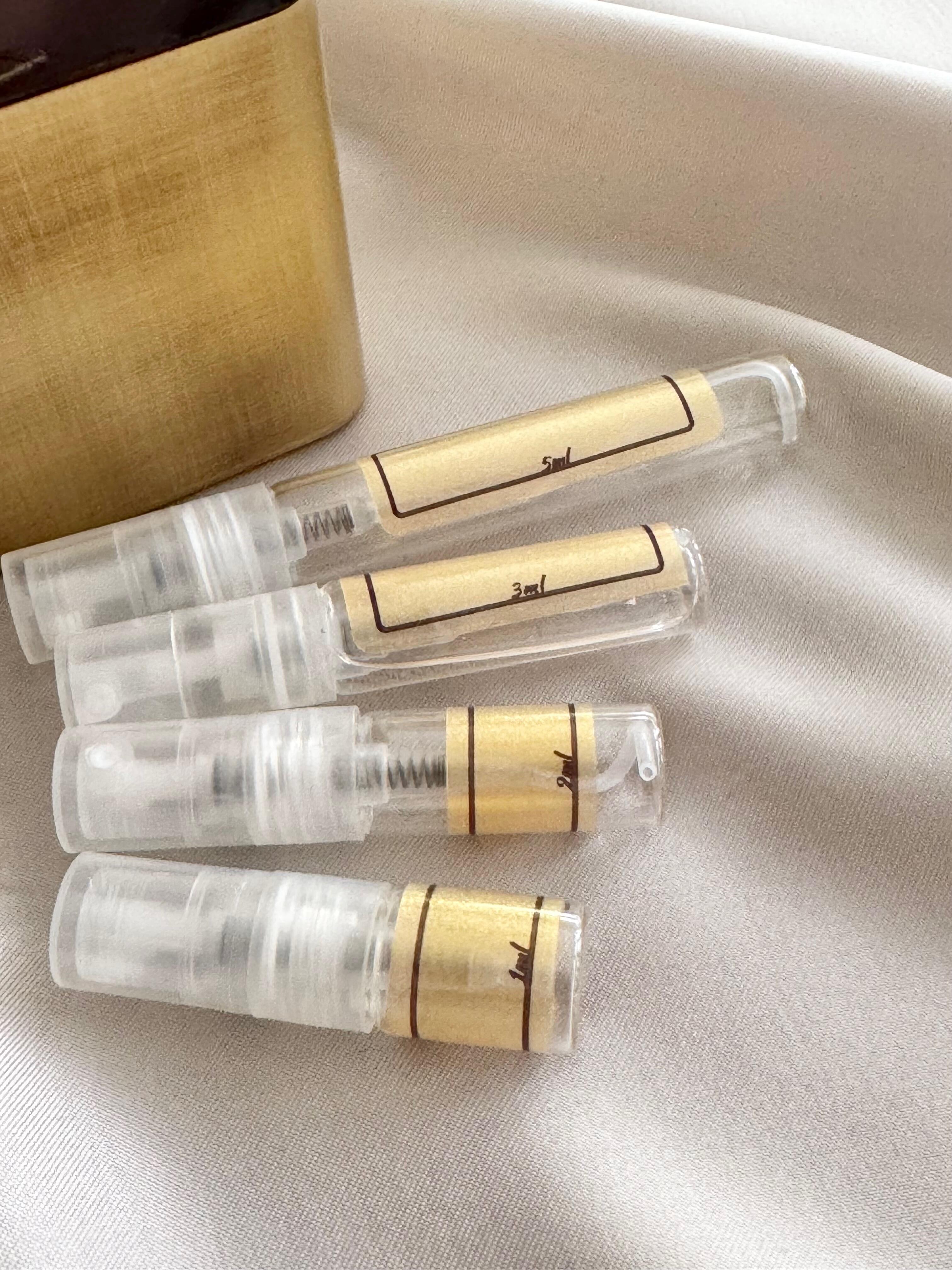 Dries Van Noten Havana Gold with sample bottles