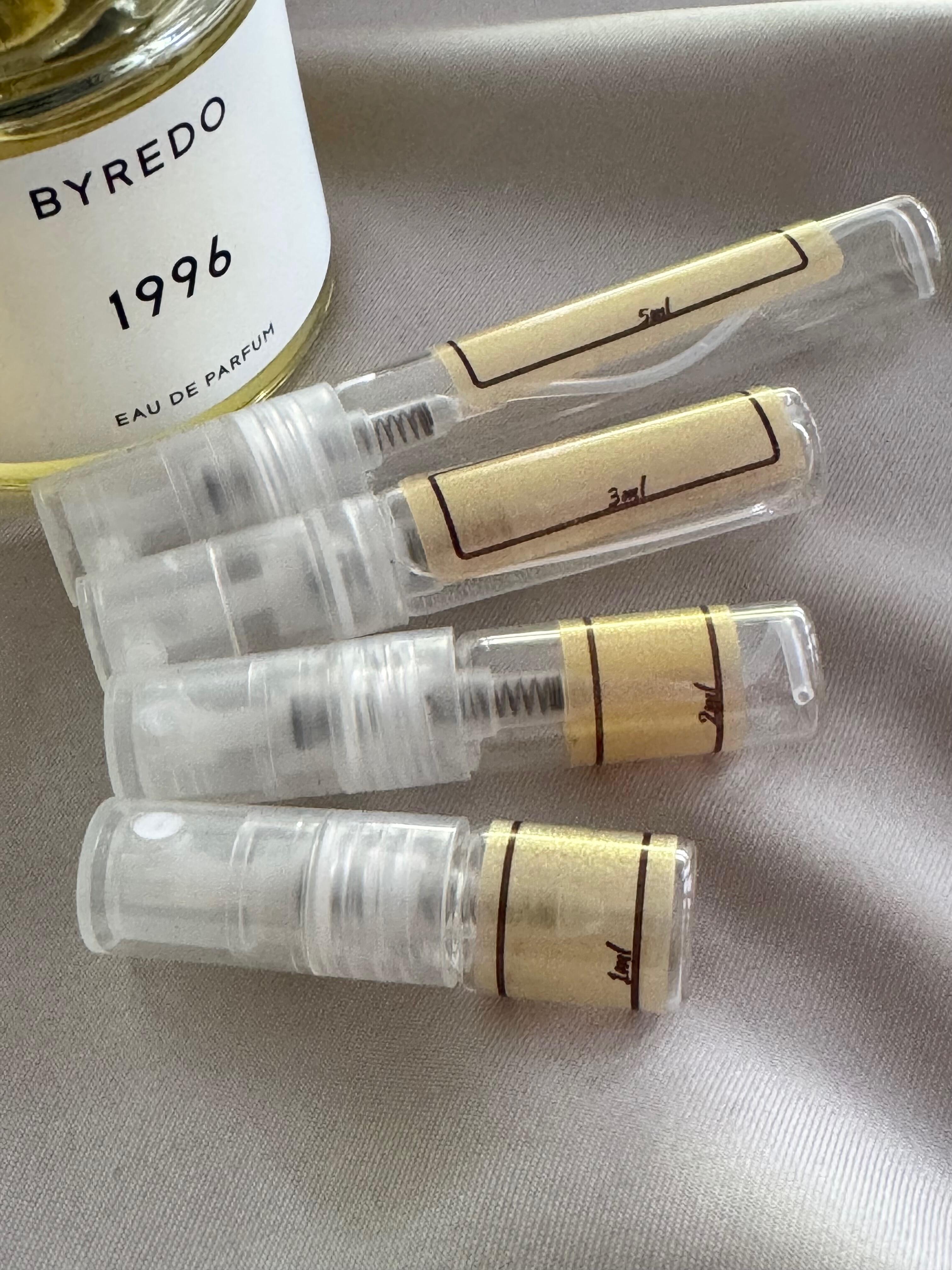 Byredo 1996 and sample bottles