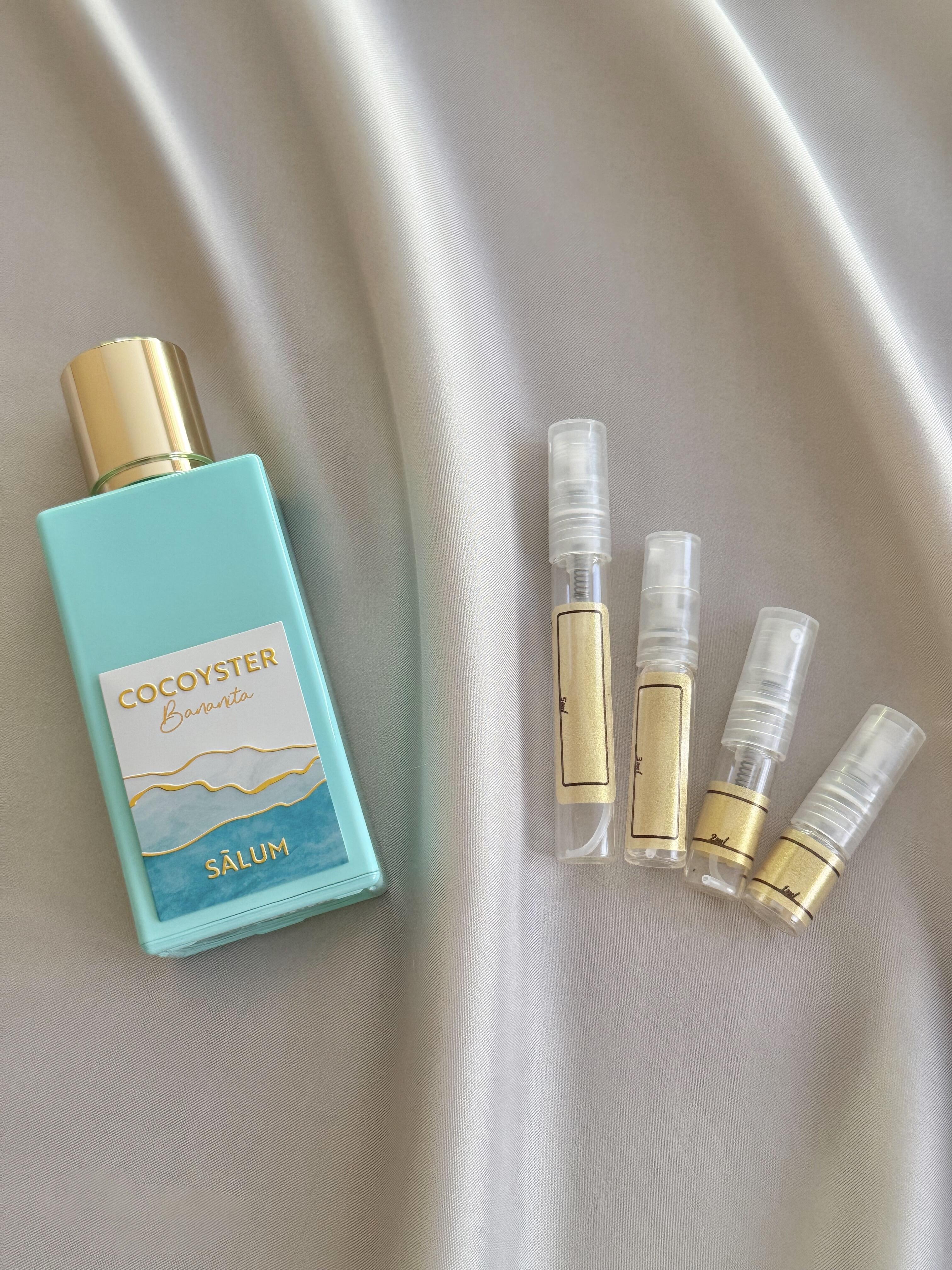 Salum Parfums Cocoyster Bananita with sample bottles