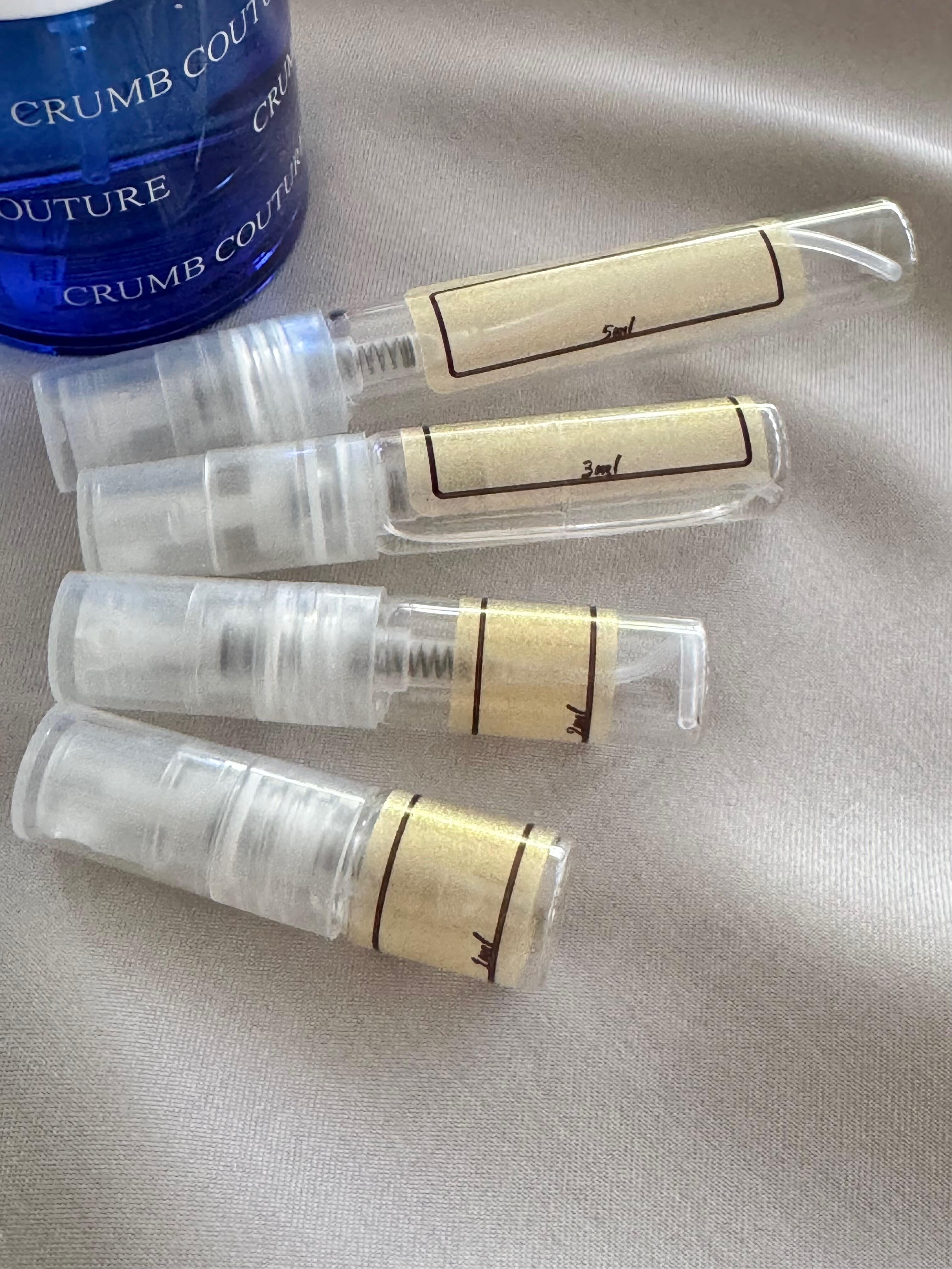 Snif Crumb Couture and sample bottles