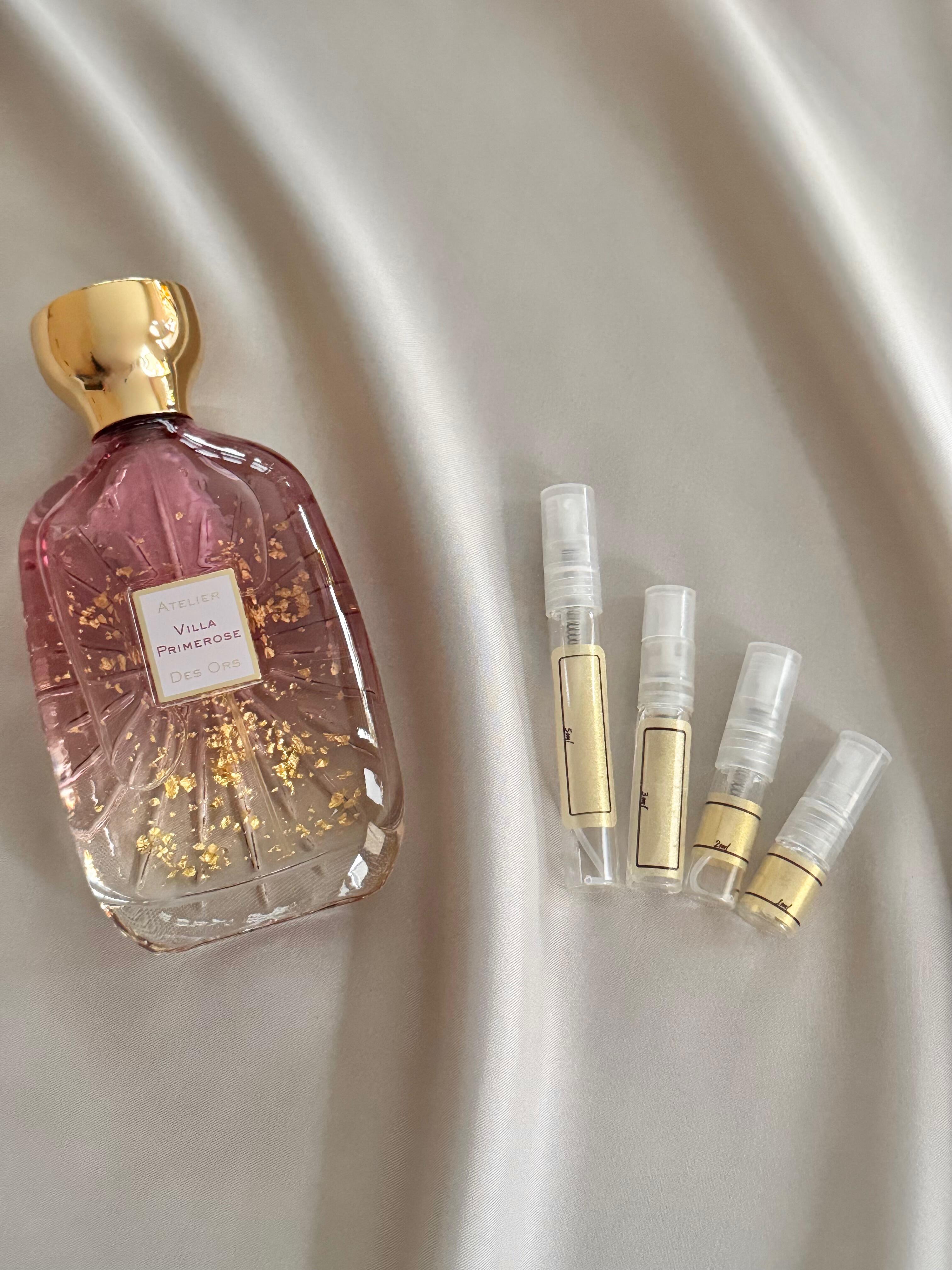 Atelier Des Ors Villa Primerose with sample bottles