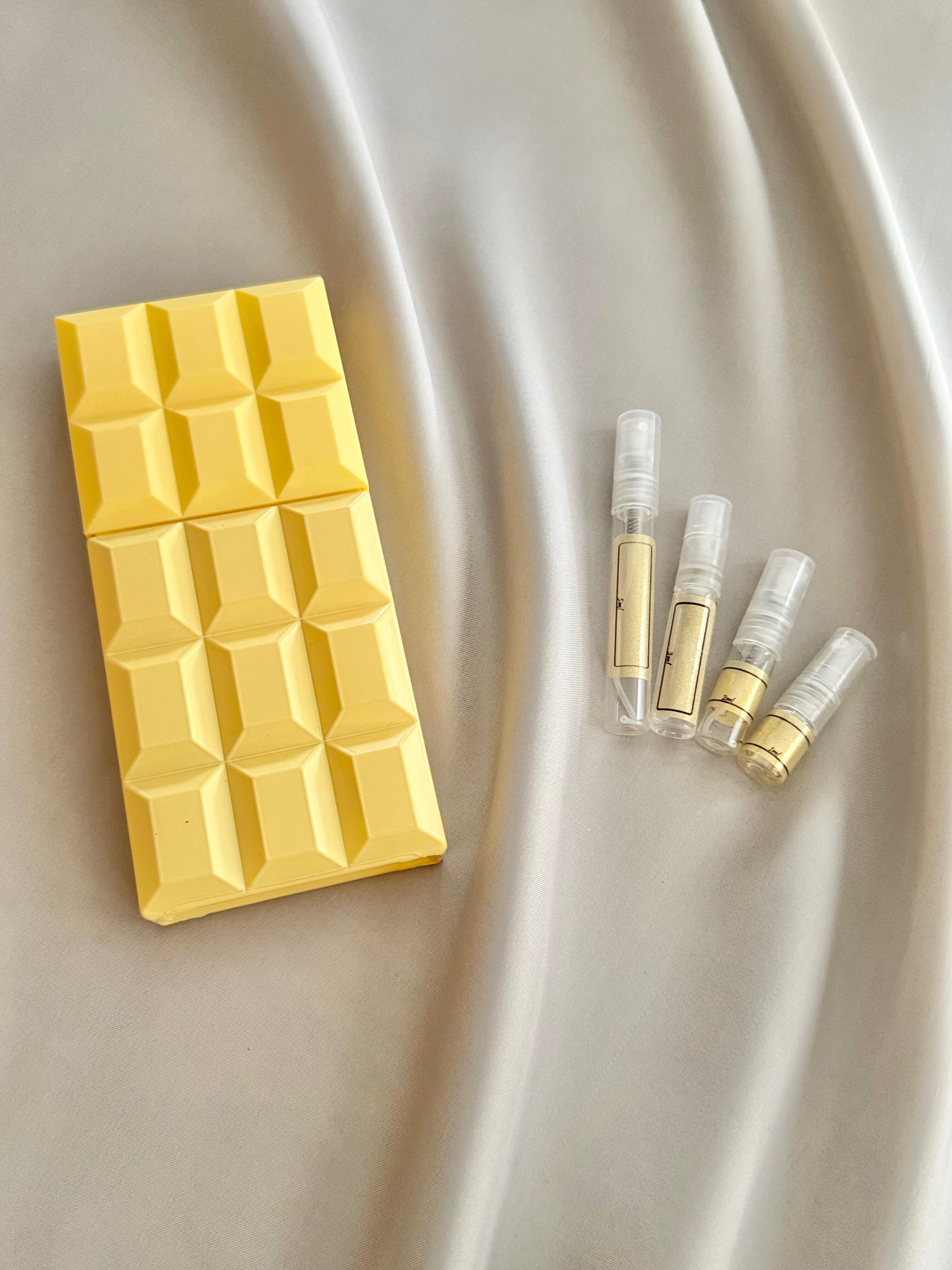 Sabrina Carpenter Sweet Tooth Lemon Pie with sample bottles