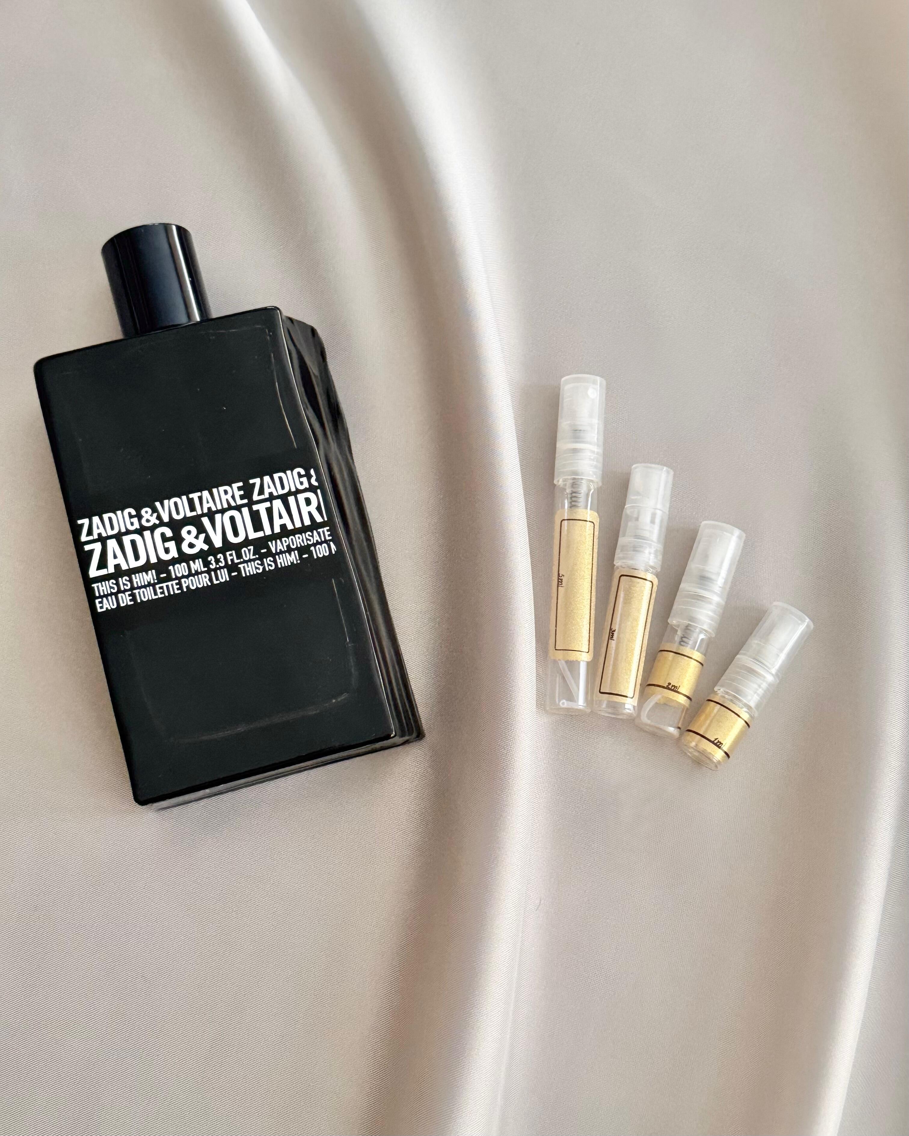 Zadig & Voltaire This is Him with sample bottles