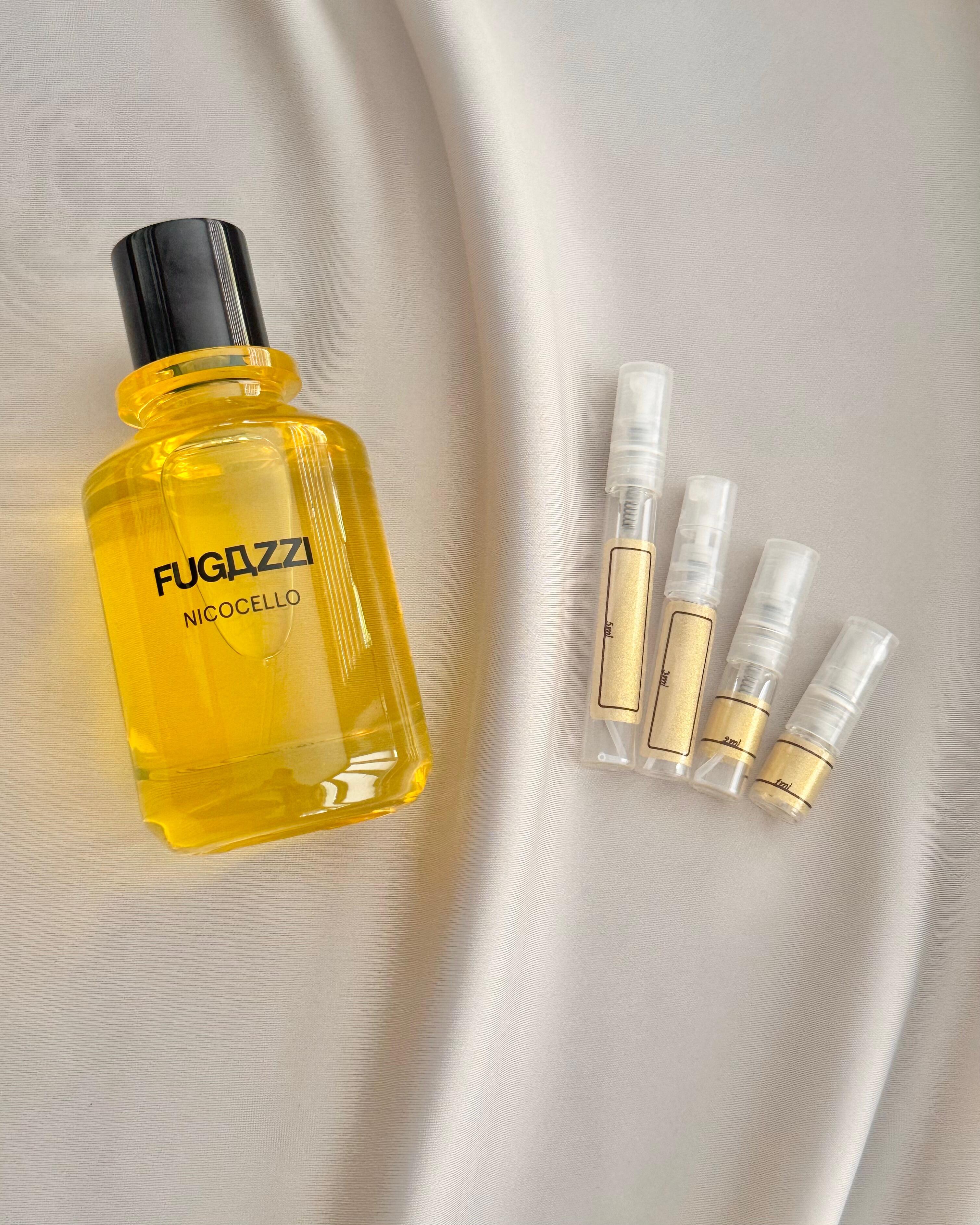 Fugazzi Nicocello with sample bottles