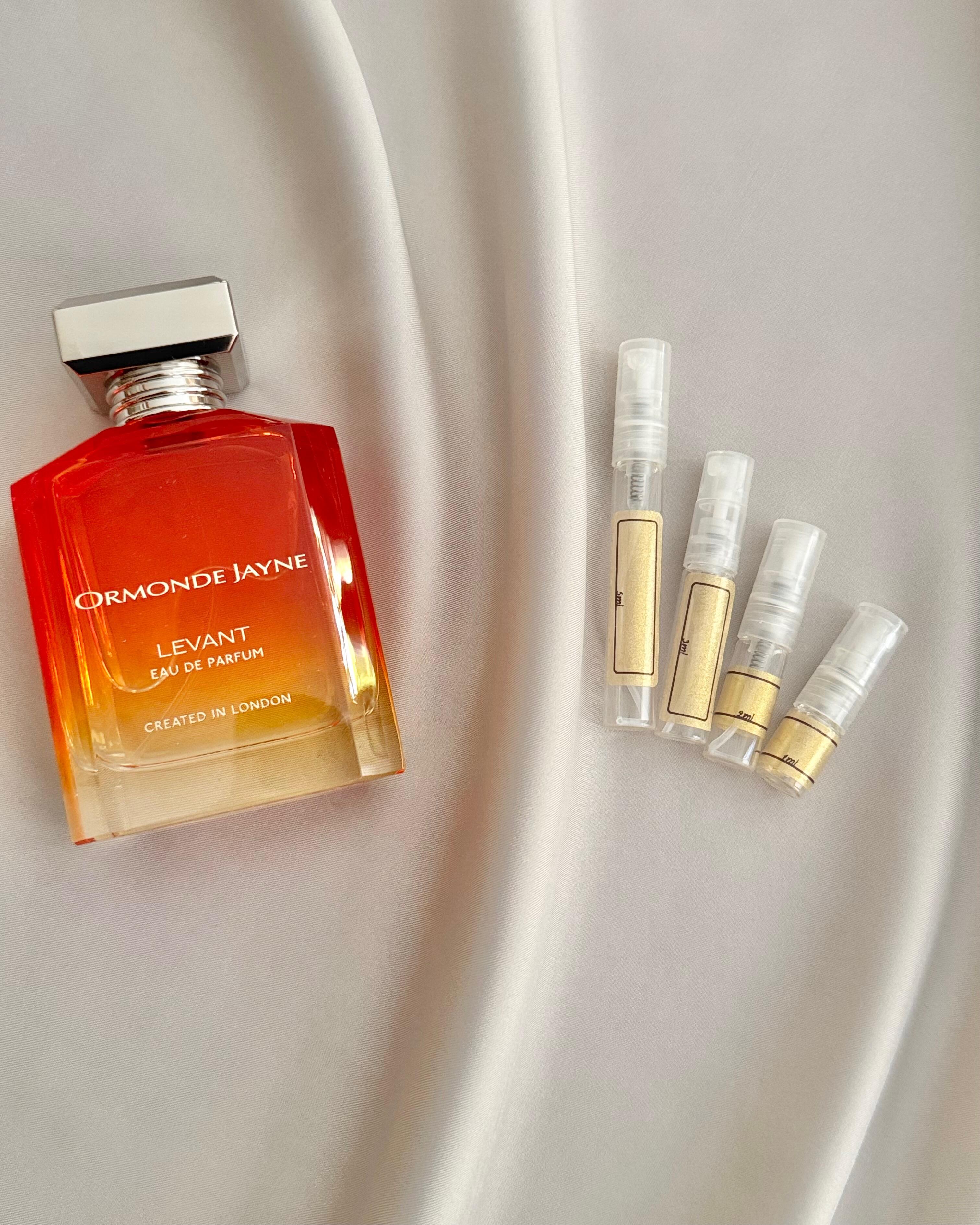 Ormonde Jayne Levant with sample bottles