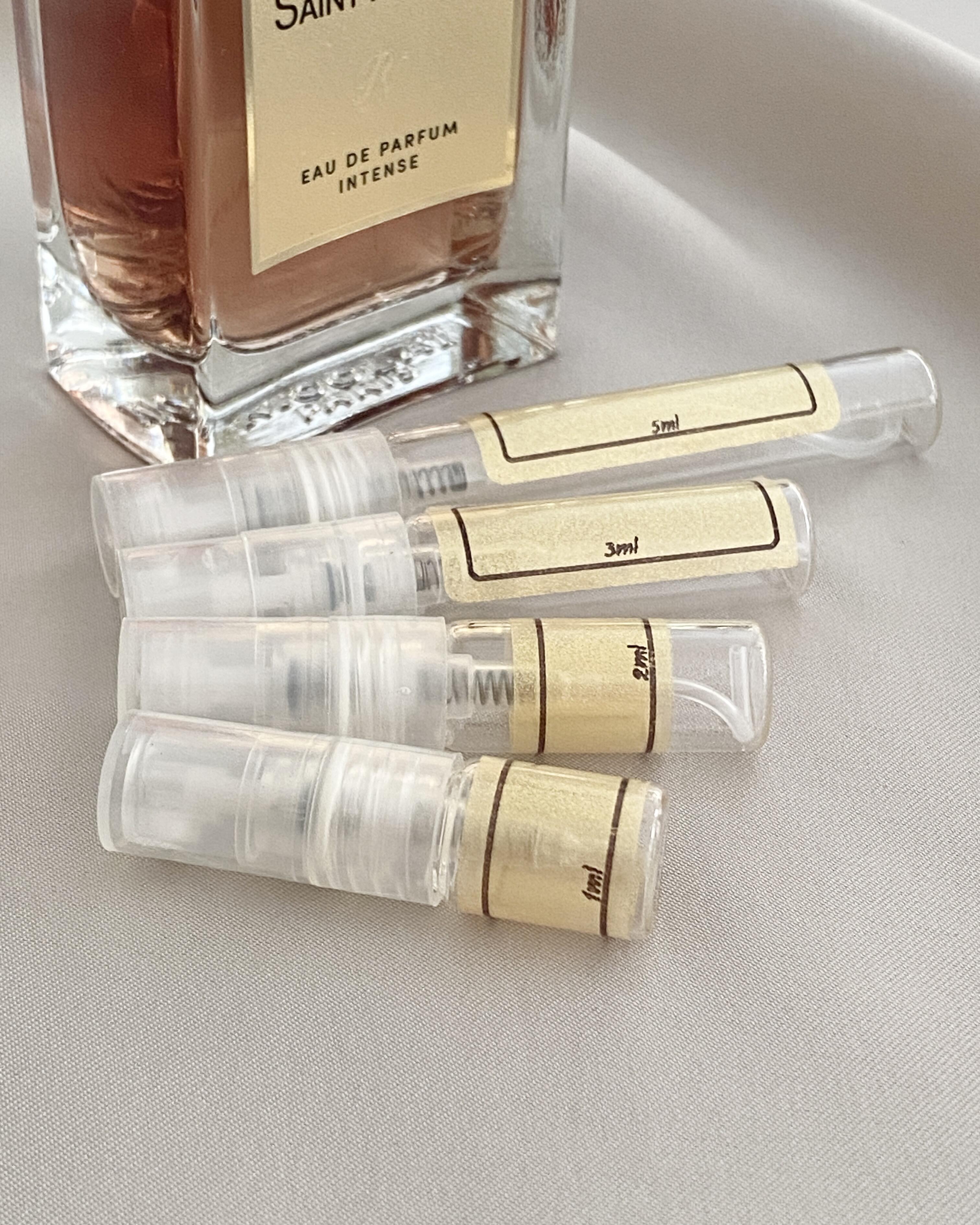Nicolai Parfumeur Créateur Saint Honore and sample bottles
