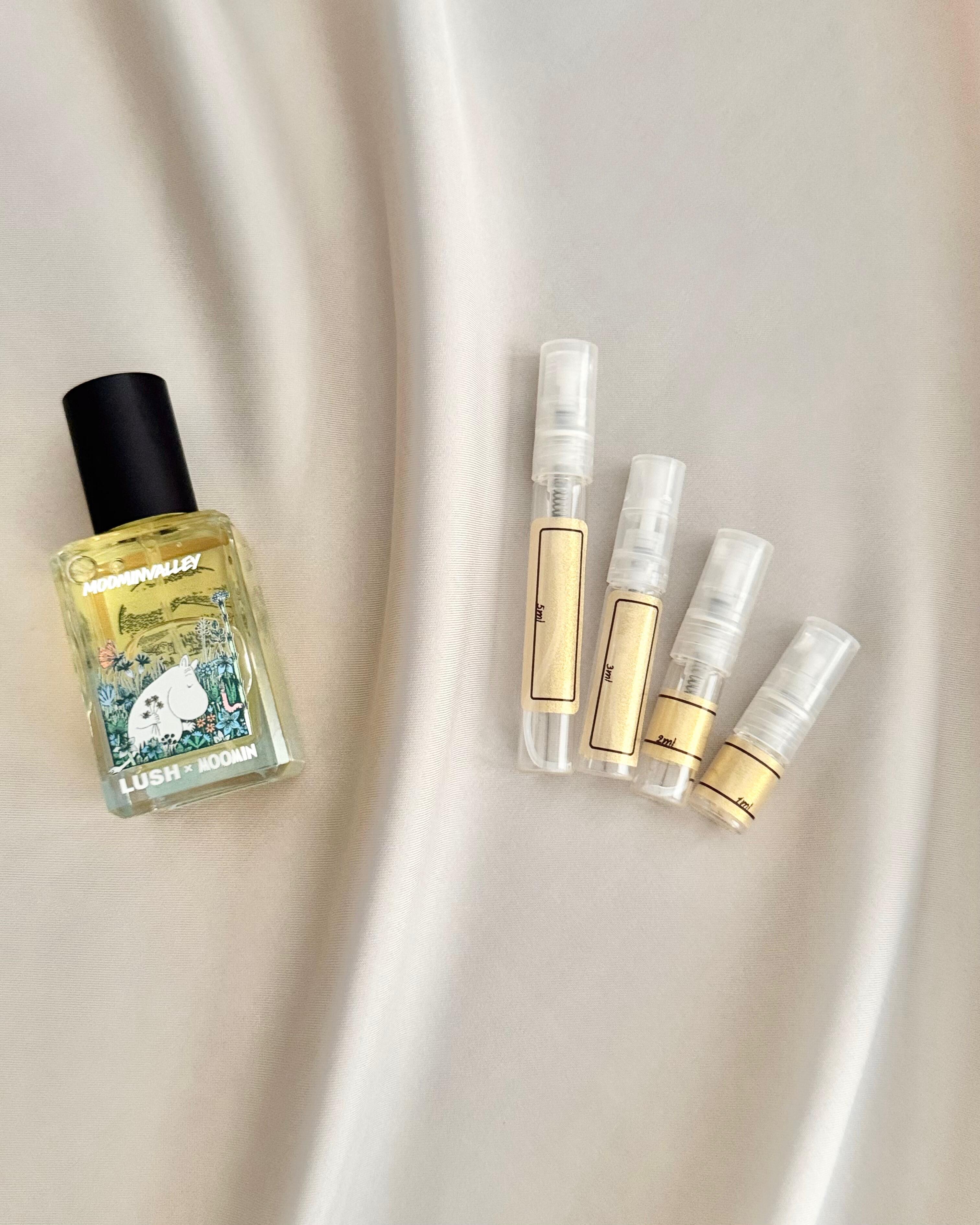 Lush Moominvalley with sample bottles