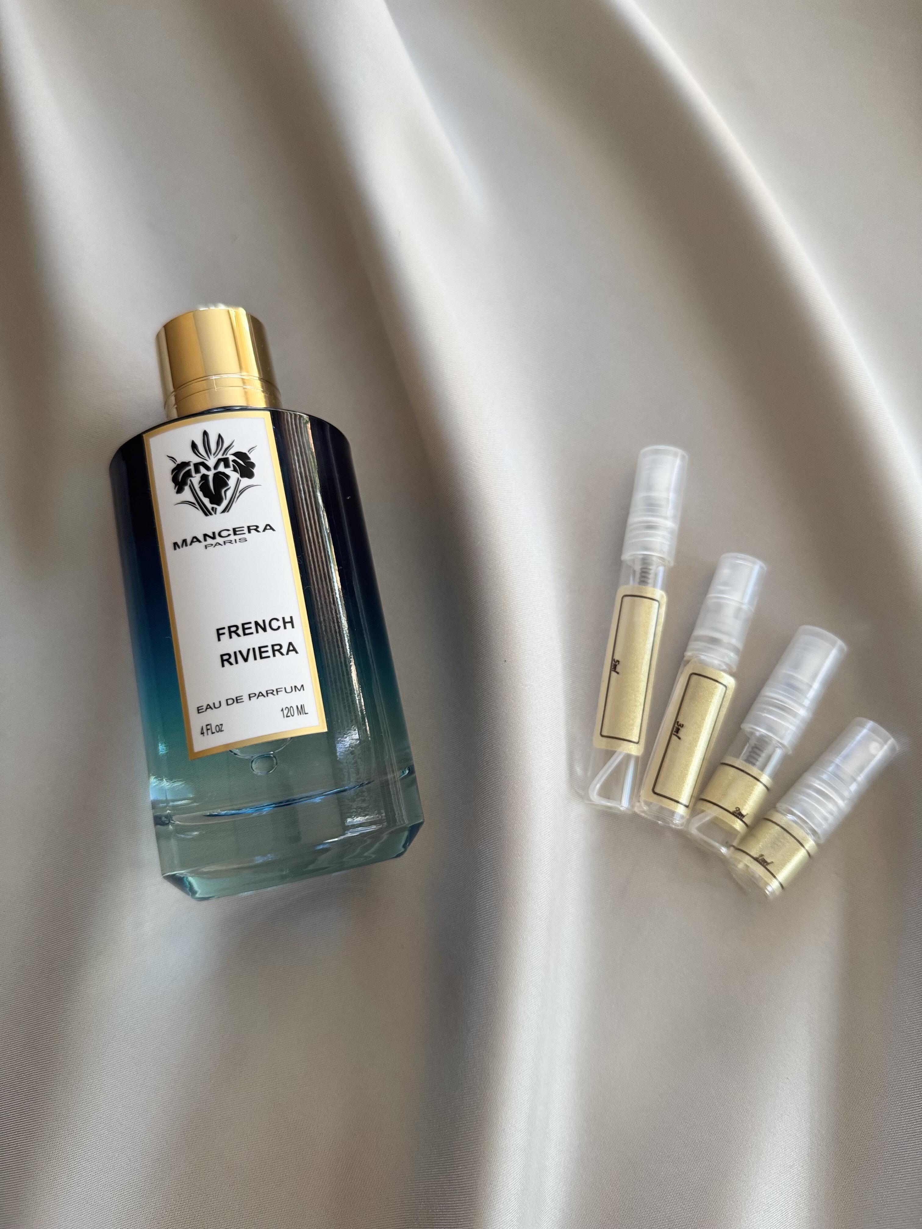Mancera French Riviera Perfume with sample bottles