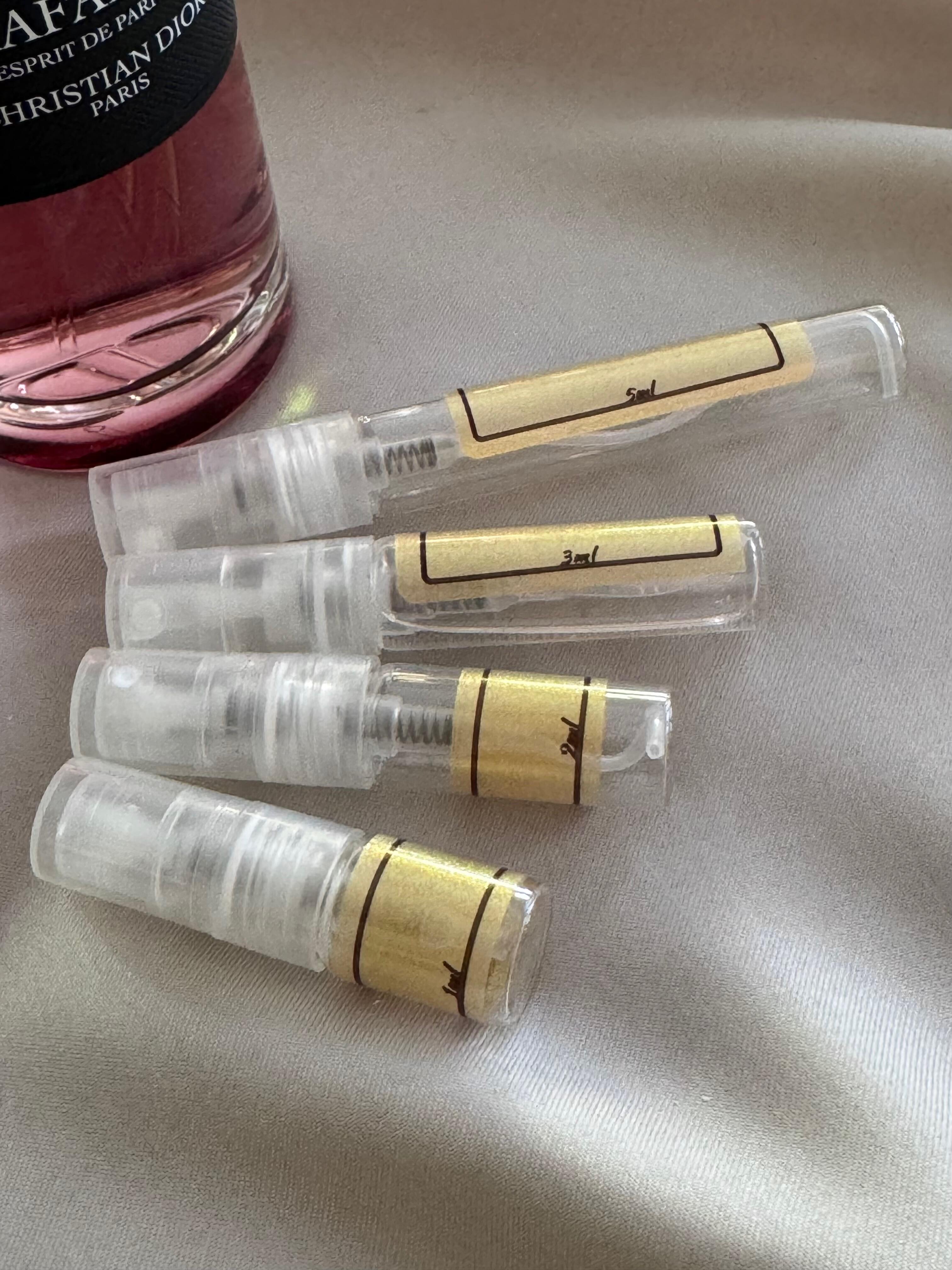 Dior Rouge Trafalgar Esprit and sample bottles