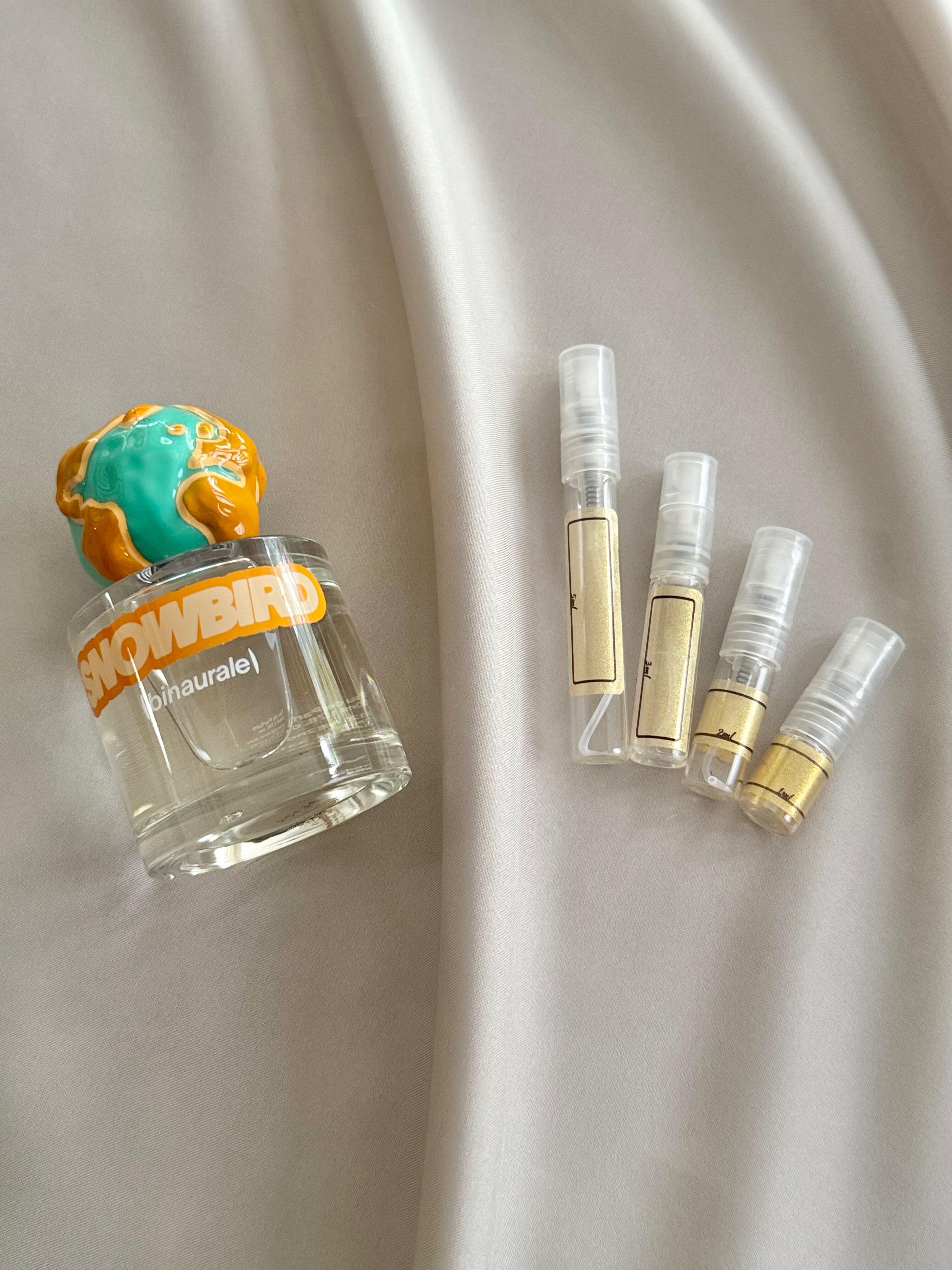 Binaraule Snowbird with sample bottles