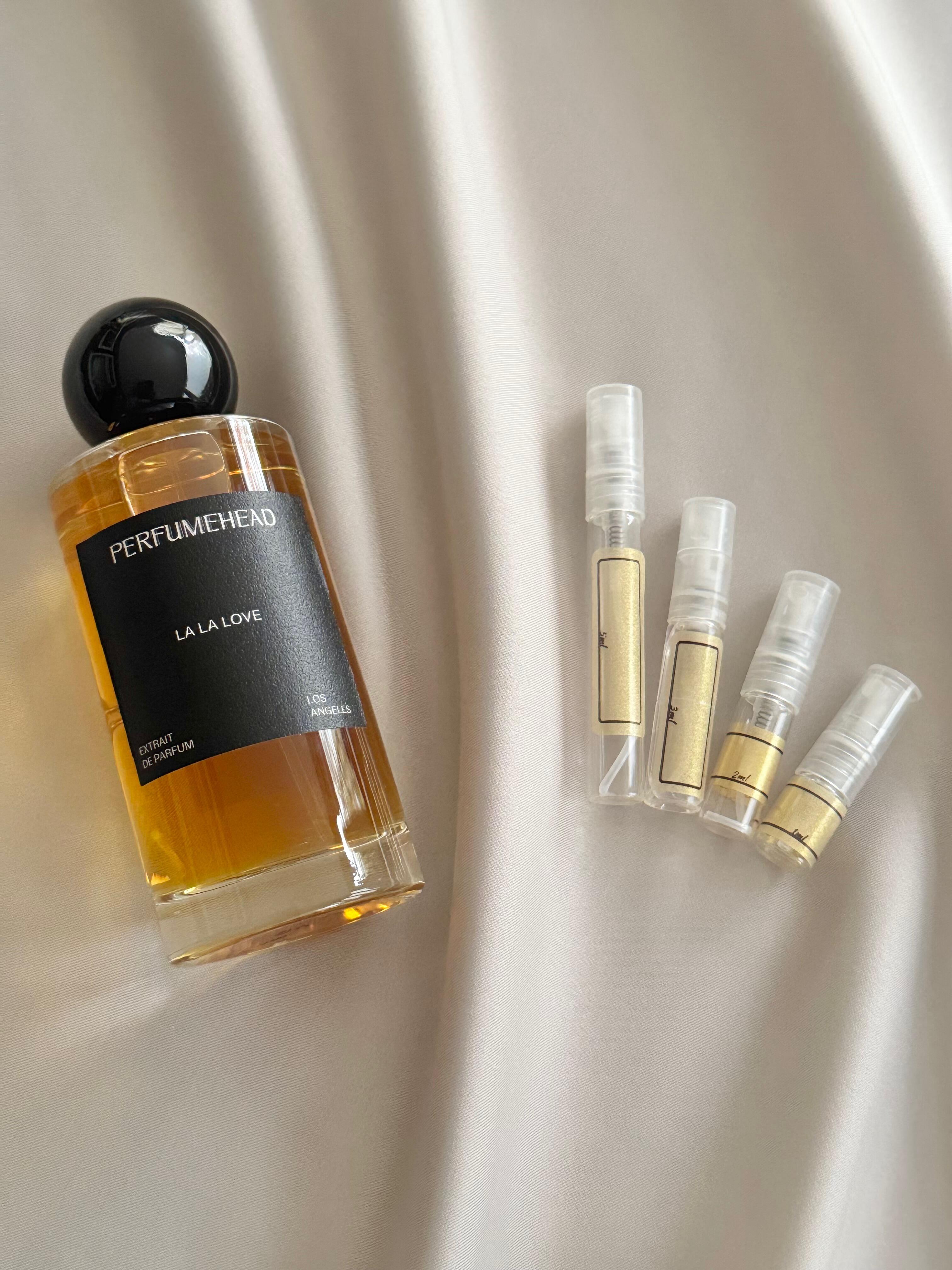 Perfumehead La La Love with sample bottles