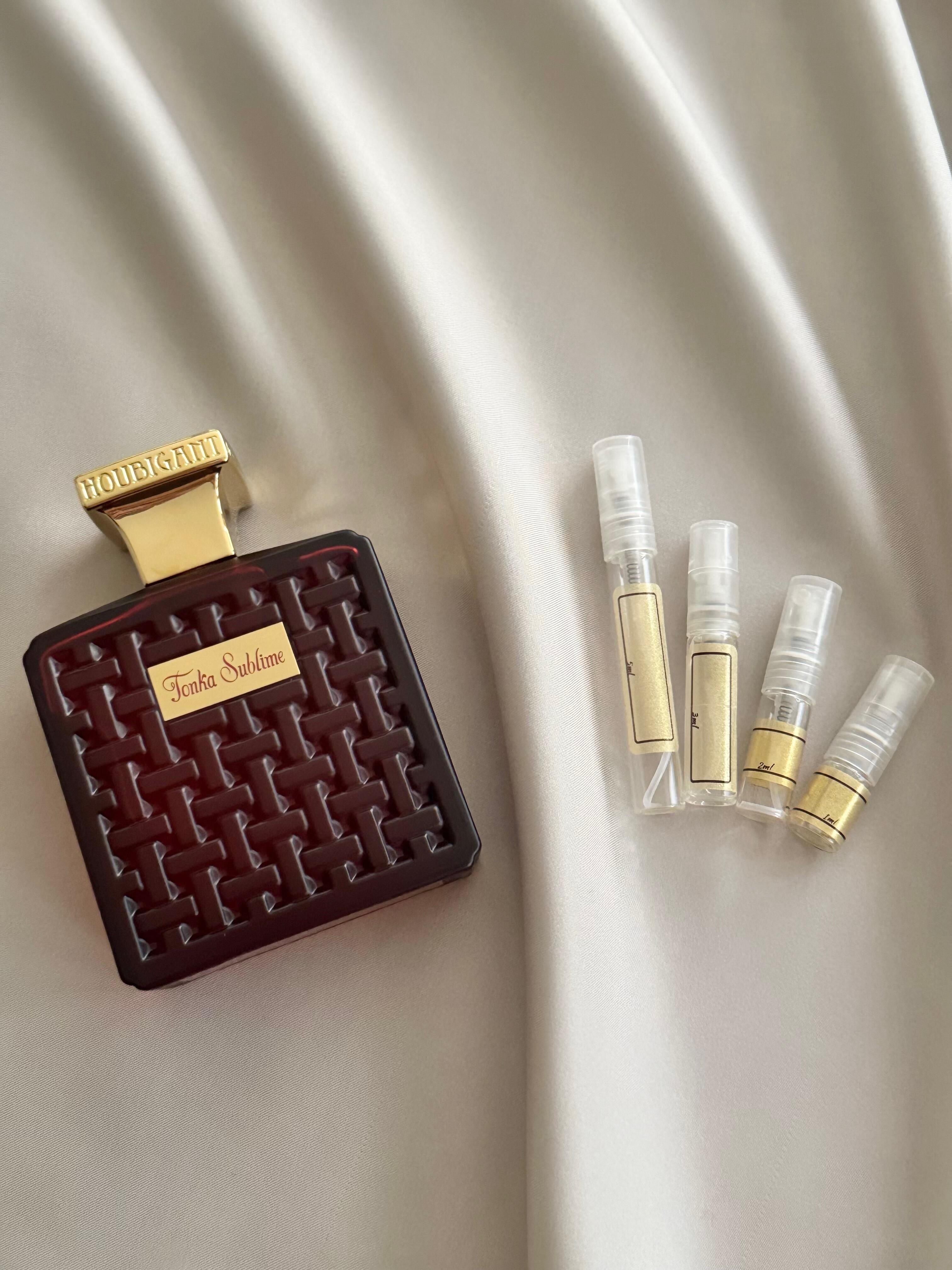 Houbigant Paris Tonka Sublime with sample bottles