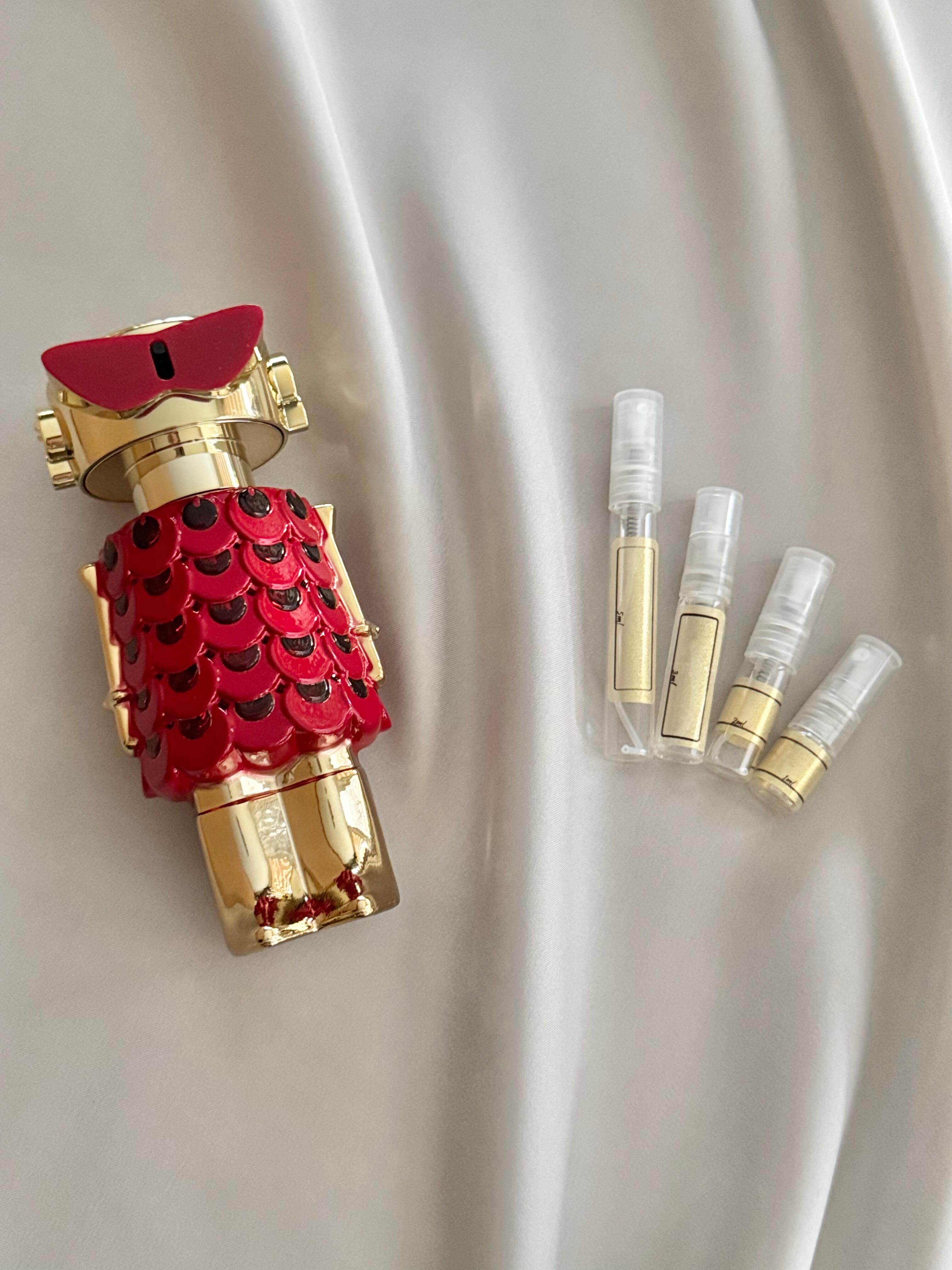 Rabanne Fame in Love with sample bottles