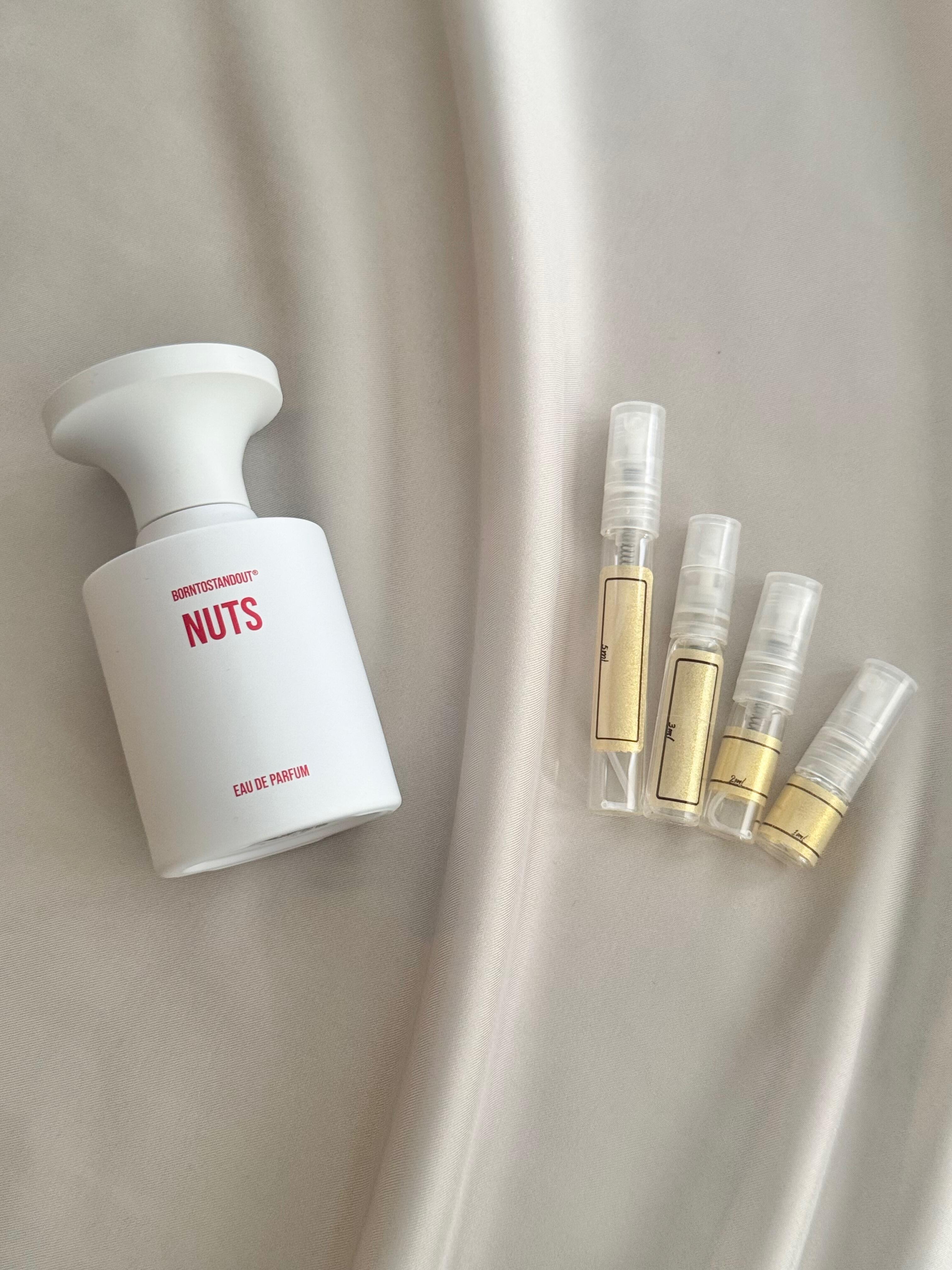 BORNTOSTANDOUT Nuts bottle with samples