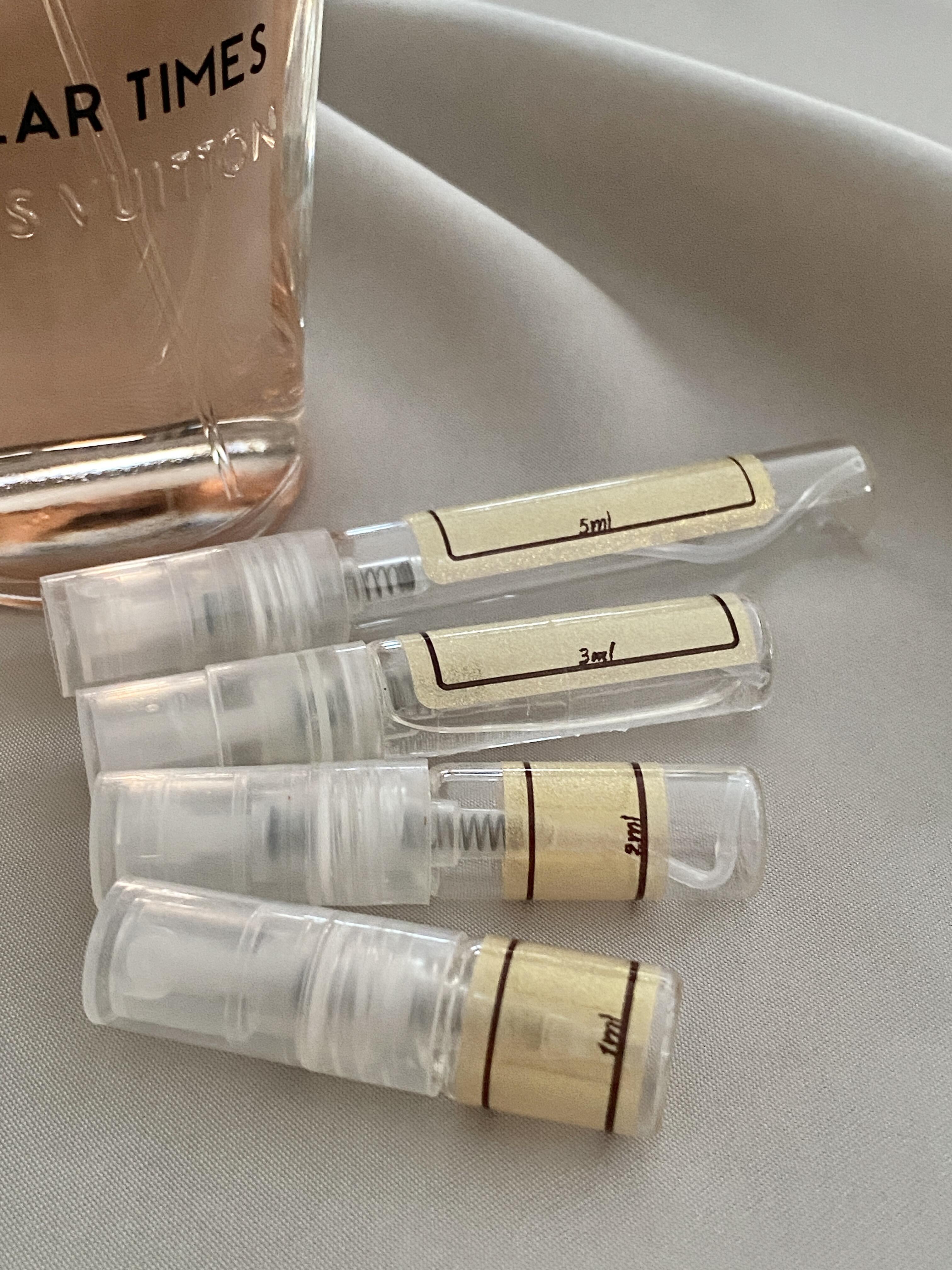 Louis Vuitton Stellar Times and sample bottles