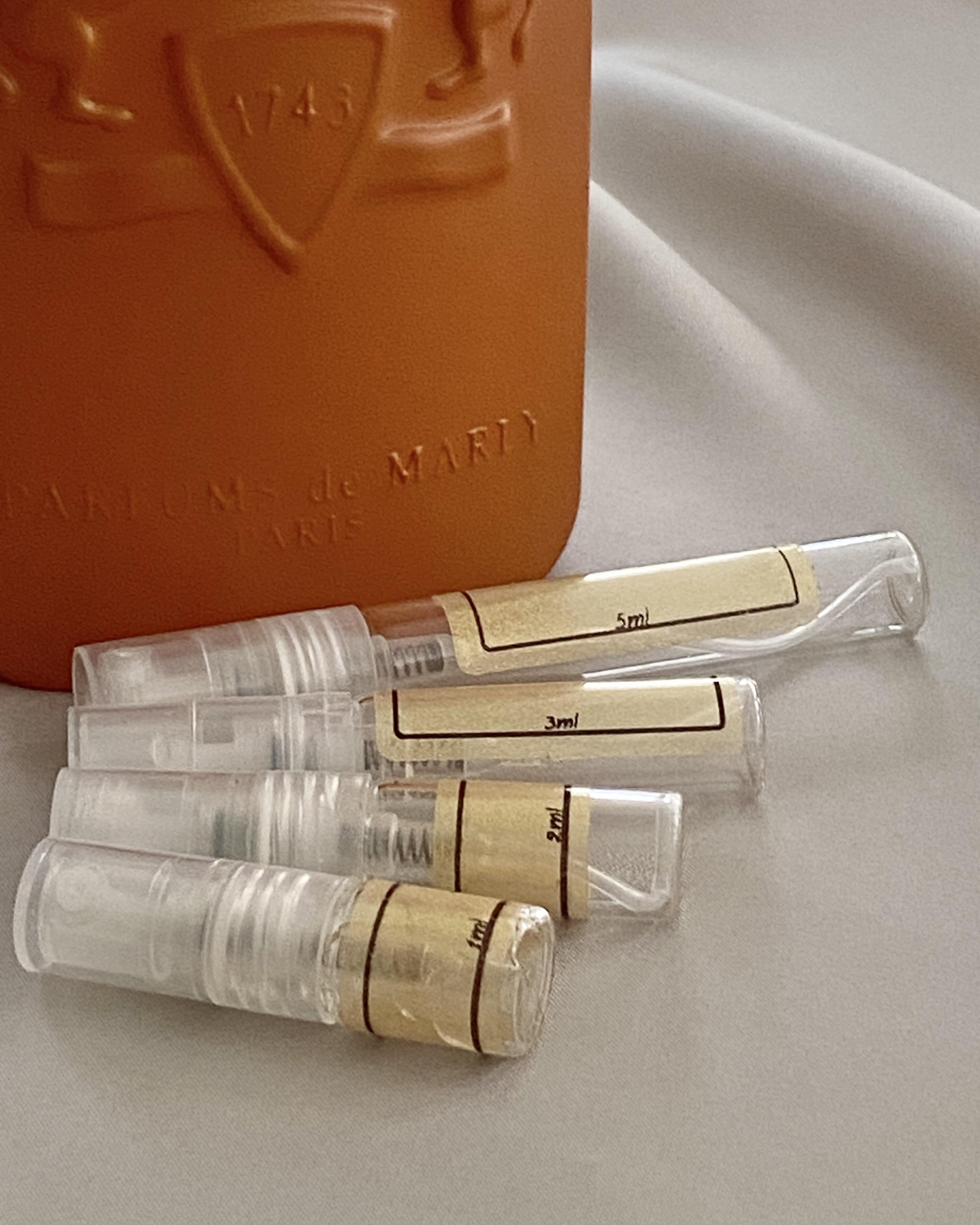Parfums De Marly Althair and sample bottles